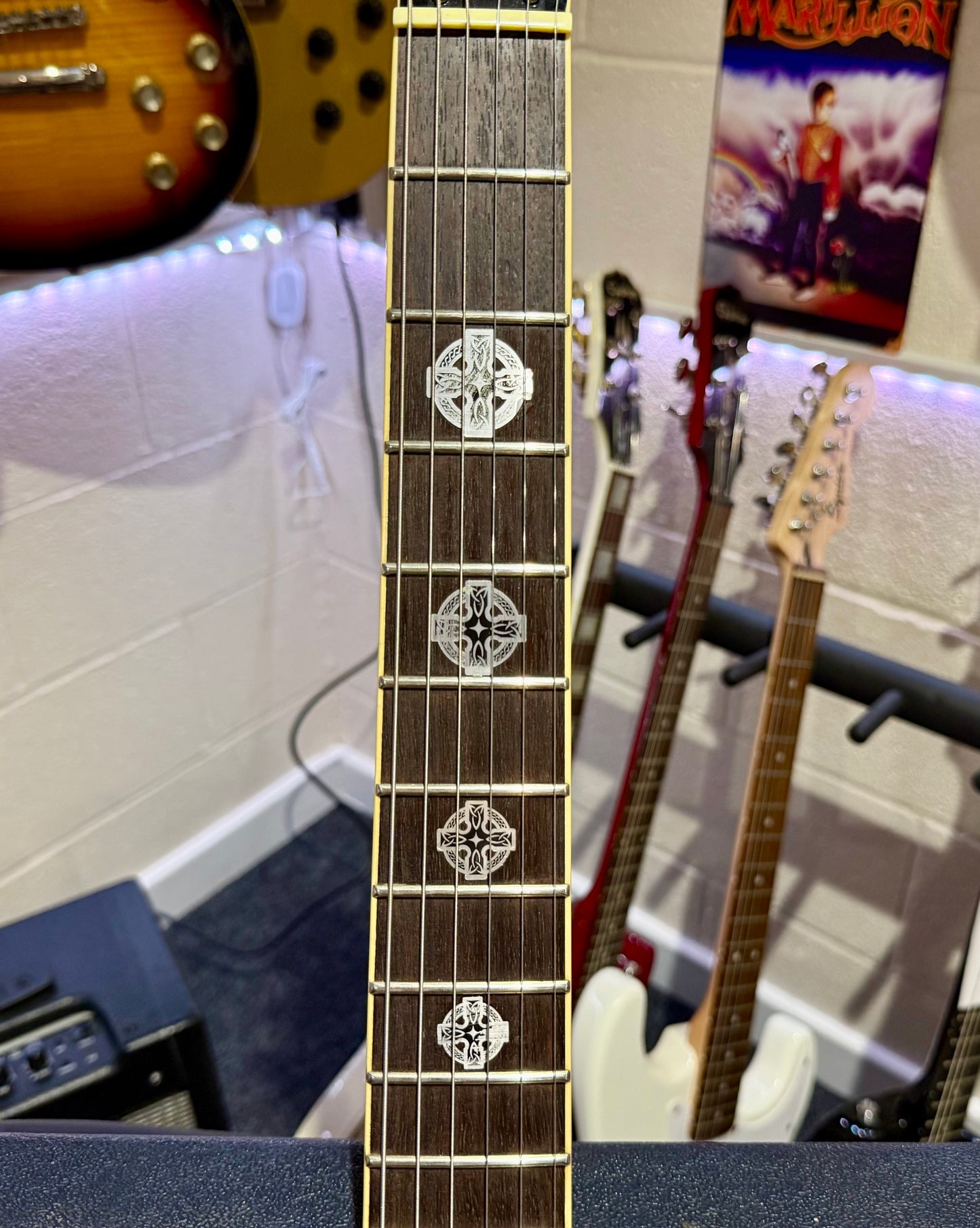 🌟RARE KOREAN🌟 Washburn Tabu Series TB-300 Double Cut~ Head Hunter P’ups~ Case!