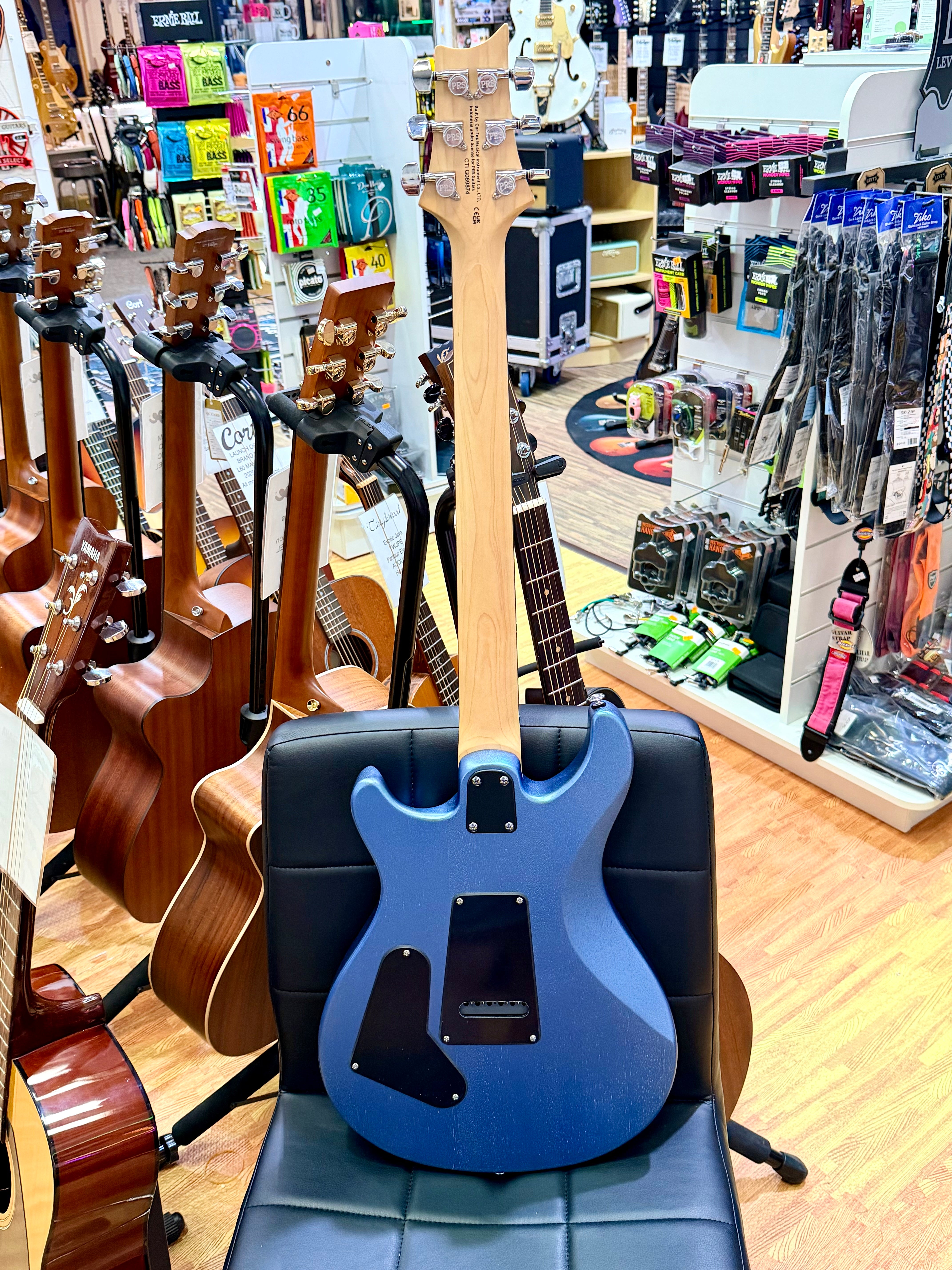 🔥EX-DEMO🔥 PRS SE CE24 Standard Satin Ice Blue Metallic + PRS Gig Bag!