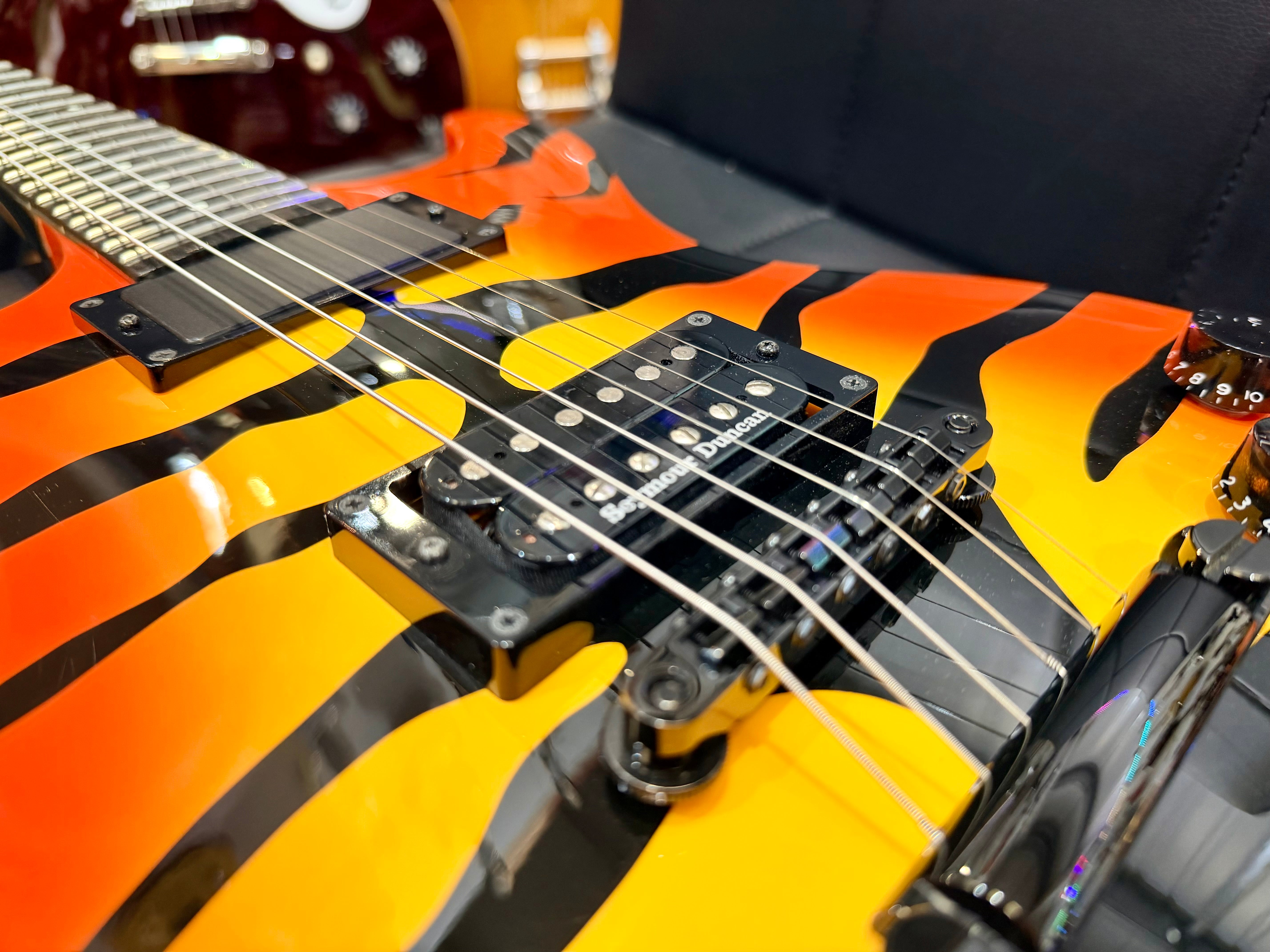 π― Edwards ESP E-SR-Kellogg Orange Tiger~ Sukeroku Ken Yokoyama~Made In Japan π―