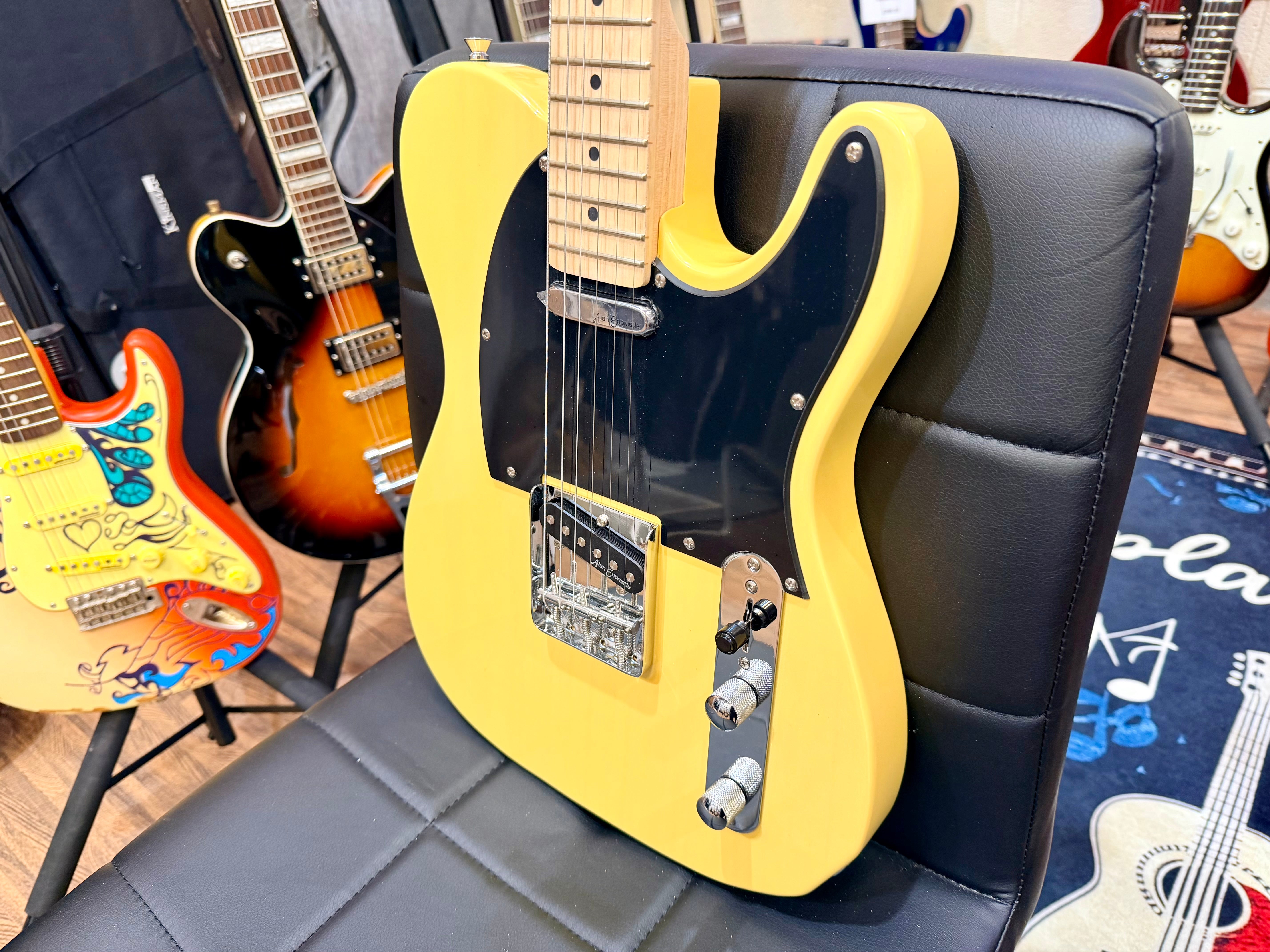 🌟B-STOCK🌟 Vintage V20 Maple Coaster Electric Guitar~ Butterscotch~ Telecaster!