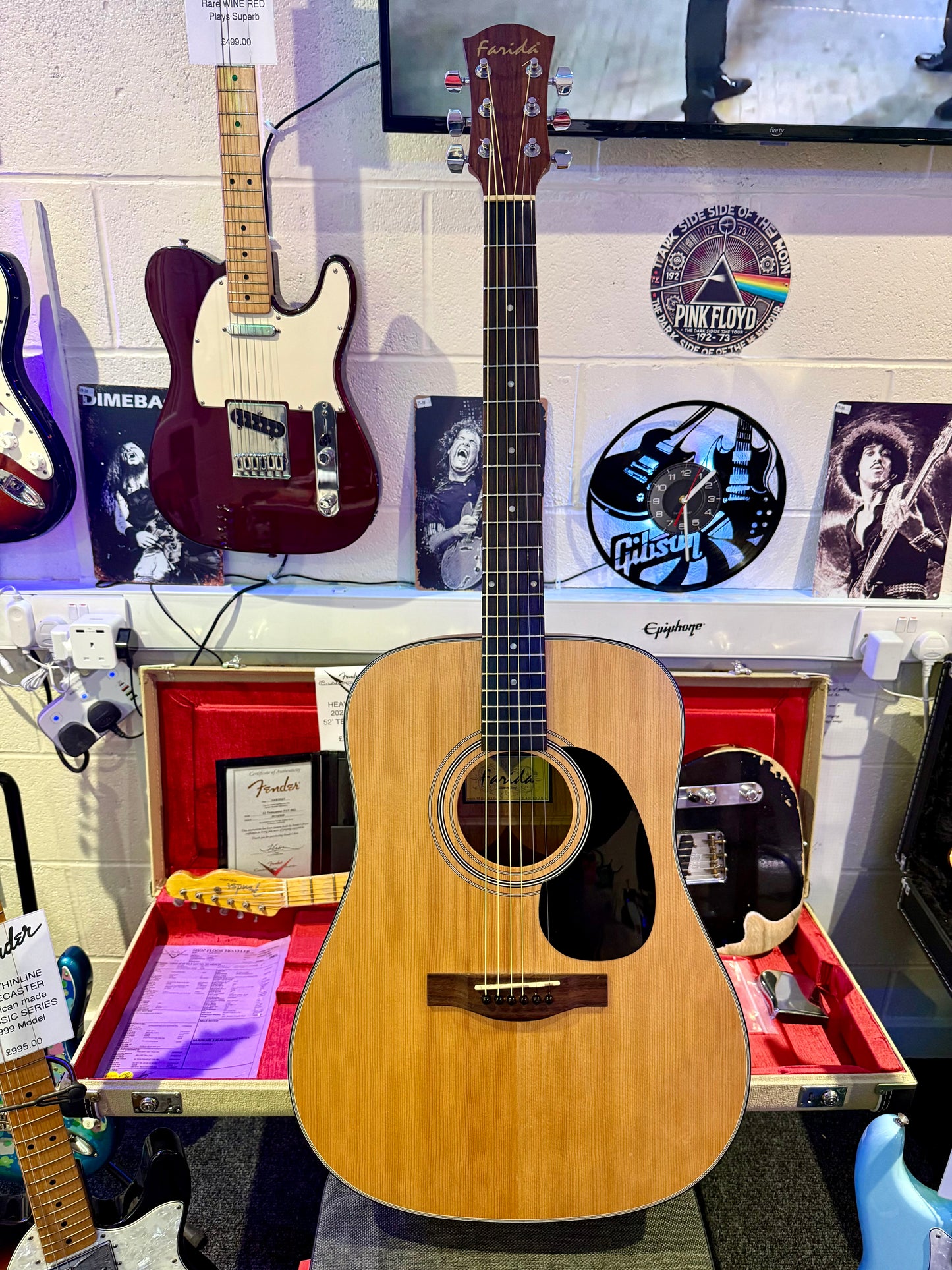🌟MINT🌟 Farida D-8X0P Dreadnought Acoustic Guitar~ Natural Satin~ 2014 Model!