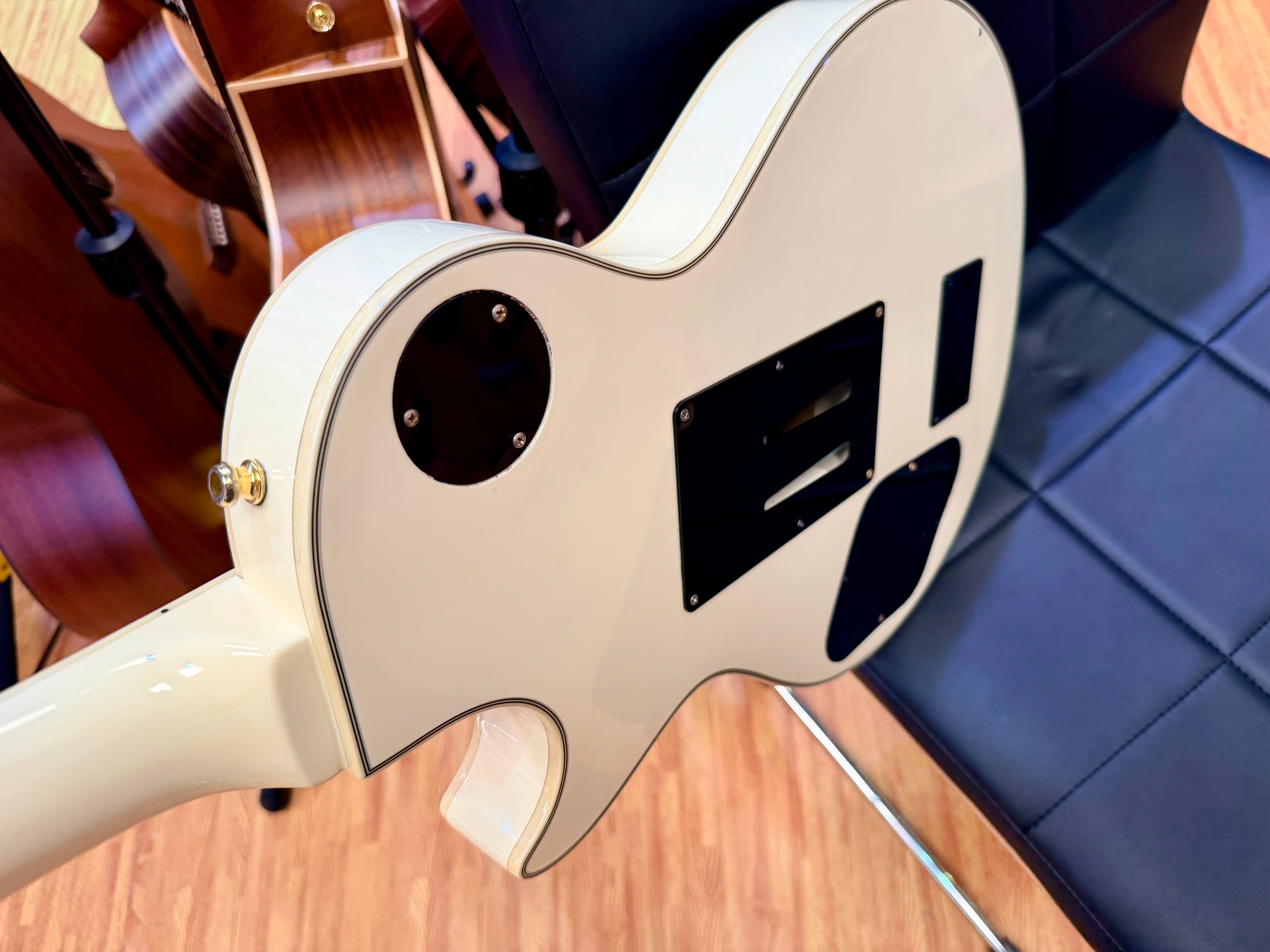 π₯2007π₯ Burny RLC-85S Custom~ Sustainer + Floyd Rose~ Snow White Les Paul!