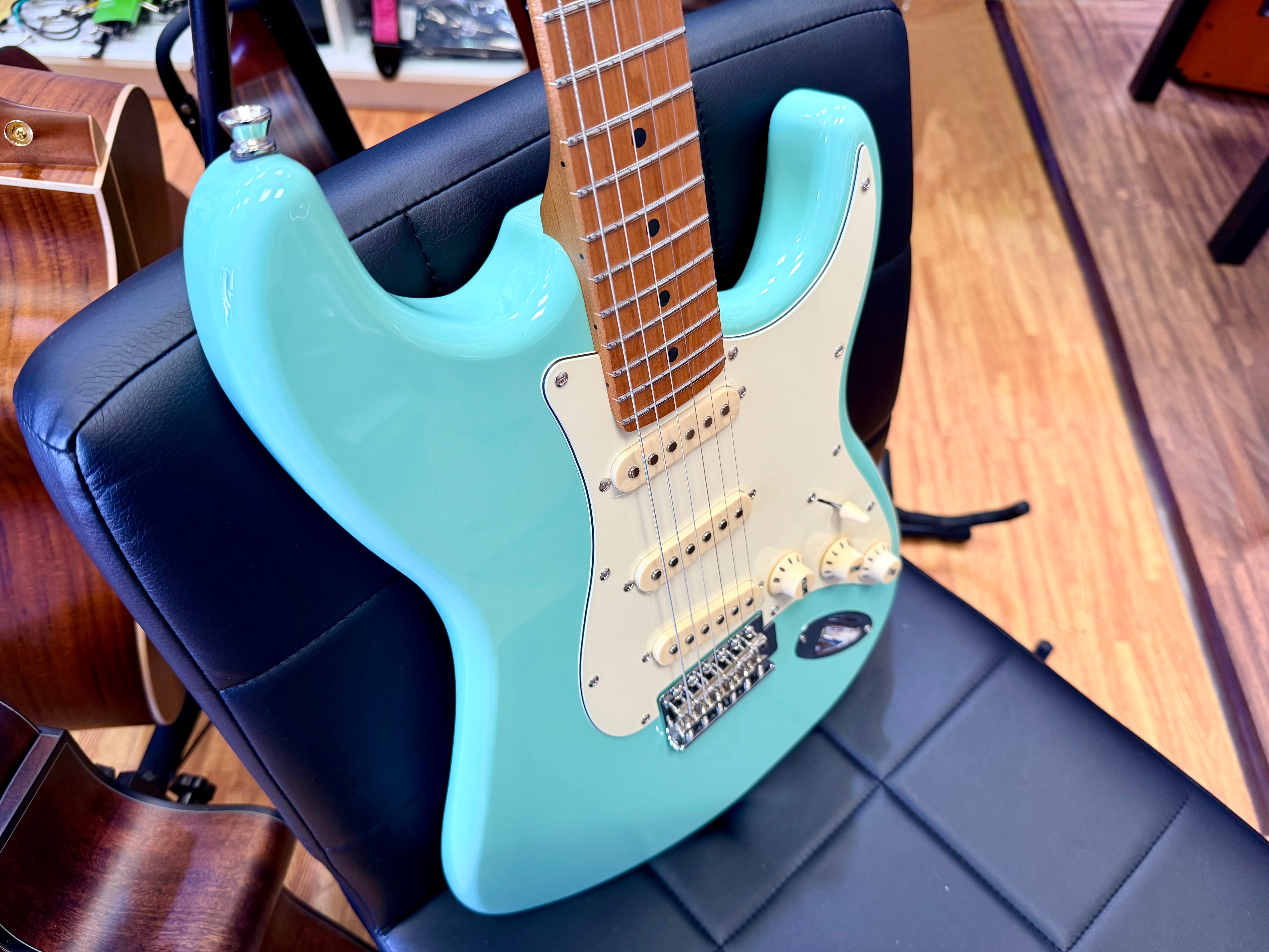 ⚡️NEW⚡️ Jet JS-300 Electric Guitar~ Seafoam Green~ Roasted Maple~ Strat~ 2026!