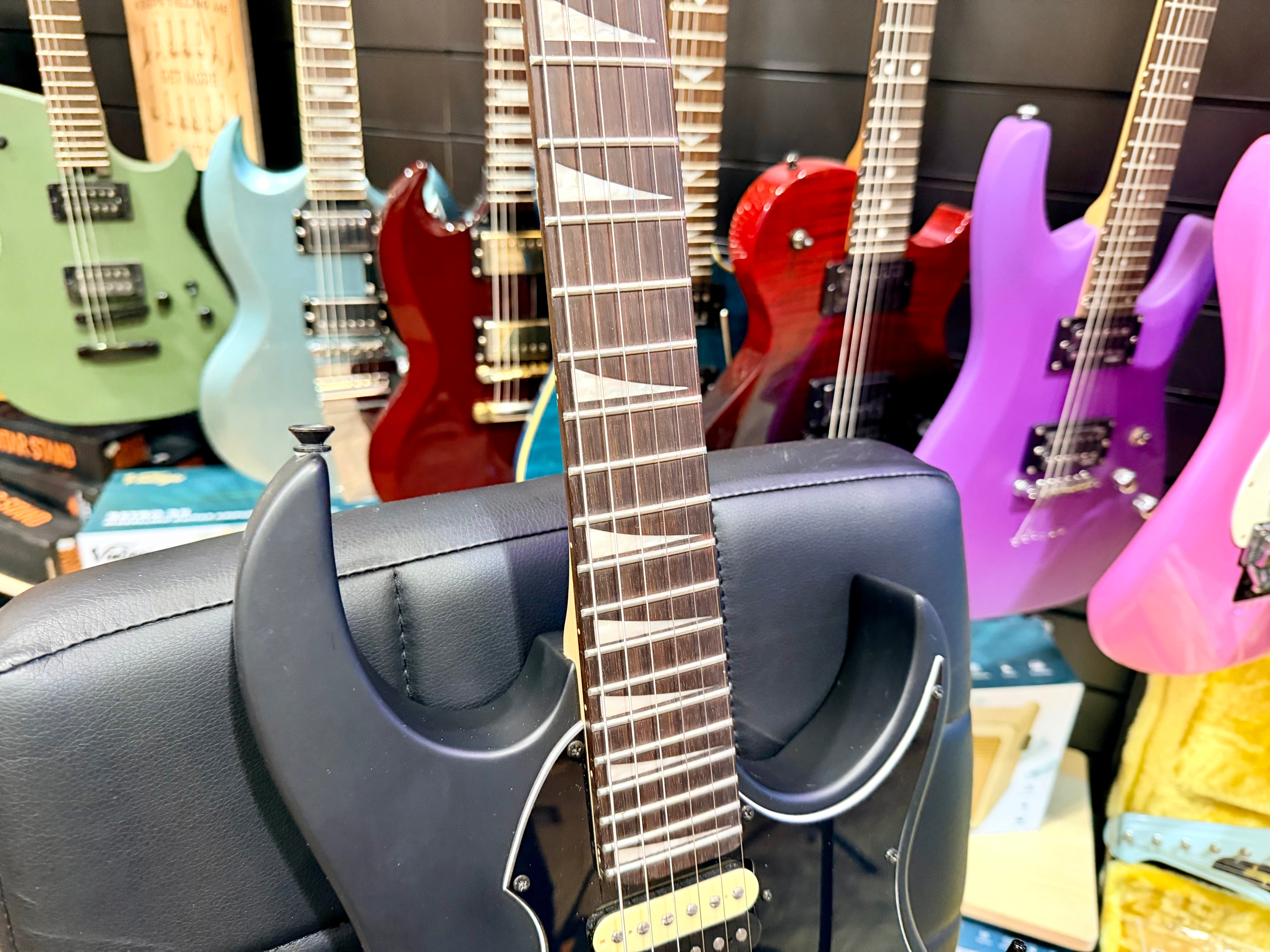 🔥B-STOCK🔥 Vintage VMX Series Raider Electric Guitar~ Satin Black Ltd Edition!