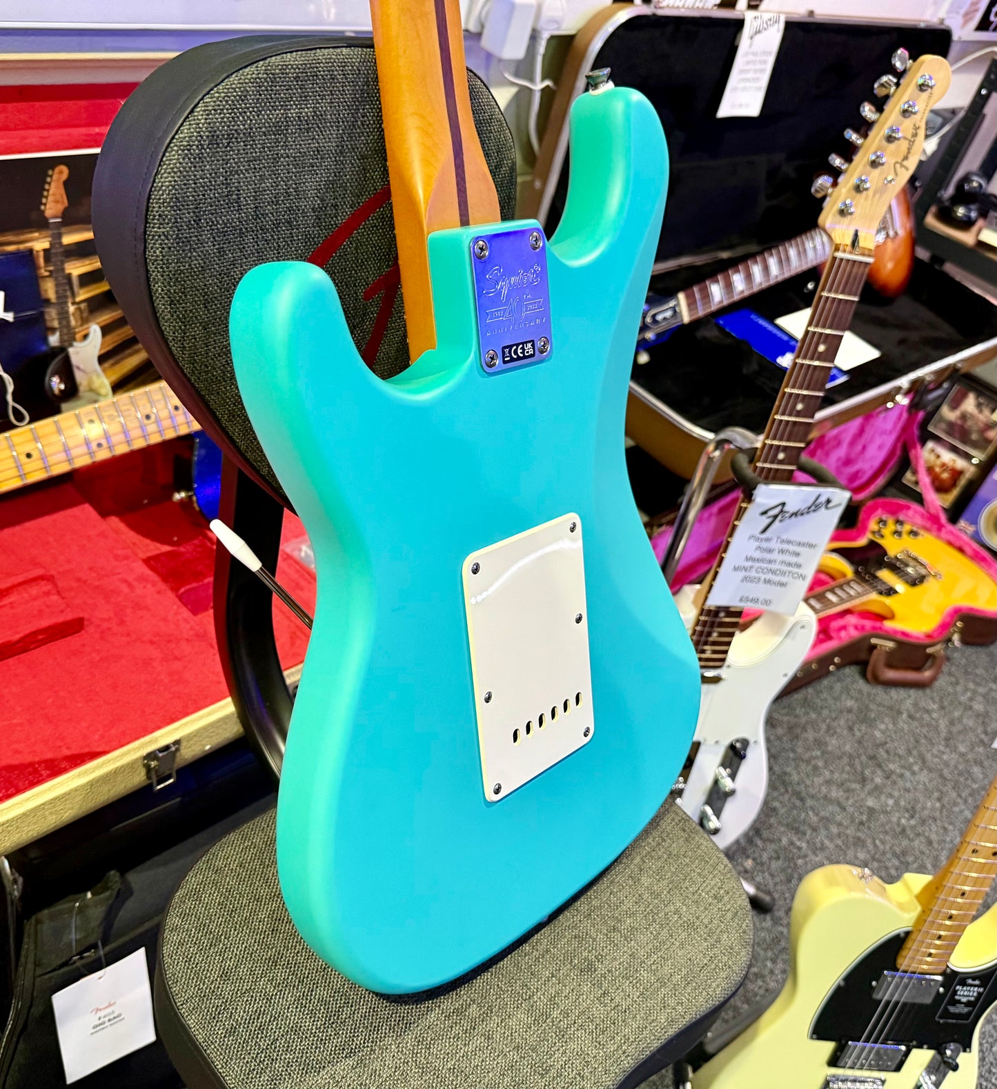 🌟 Fender Squier 40th Anniversary Stratocaster Vintage Edition Seafoam Green 🌟