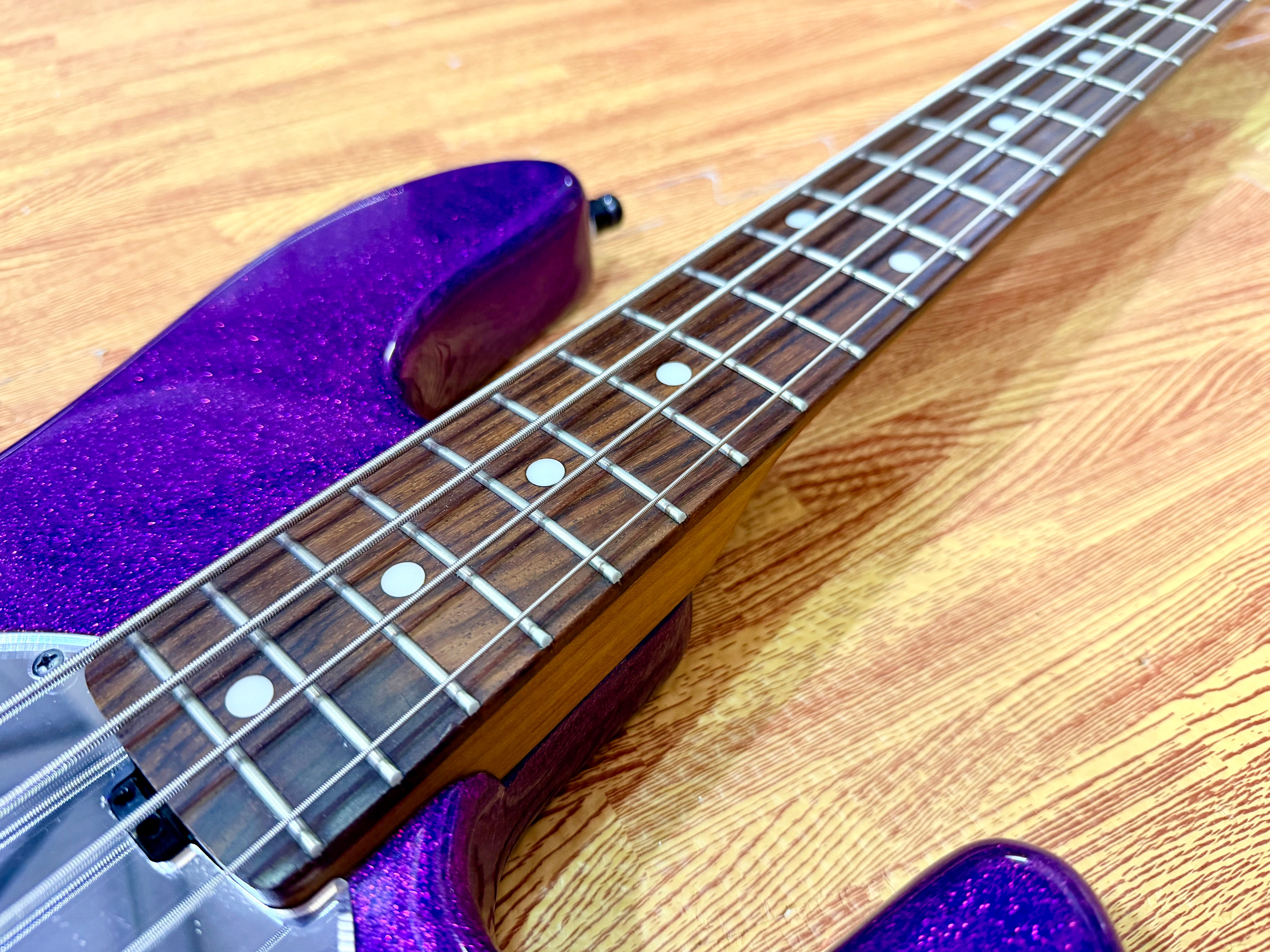 ✨2024✨ Sterling Music Man StingRay RAY34~ Purple Sparkle~ Electric Bass + Bag!