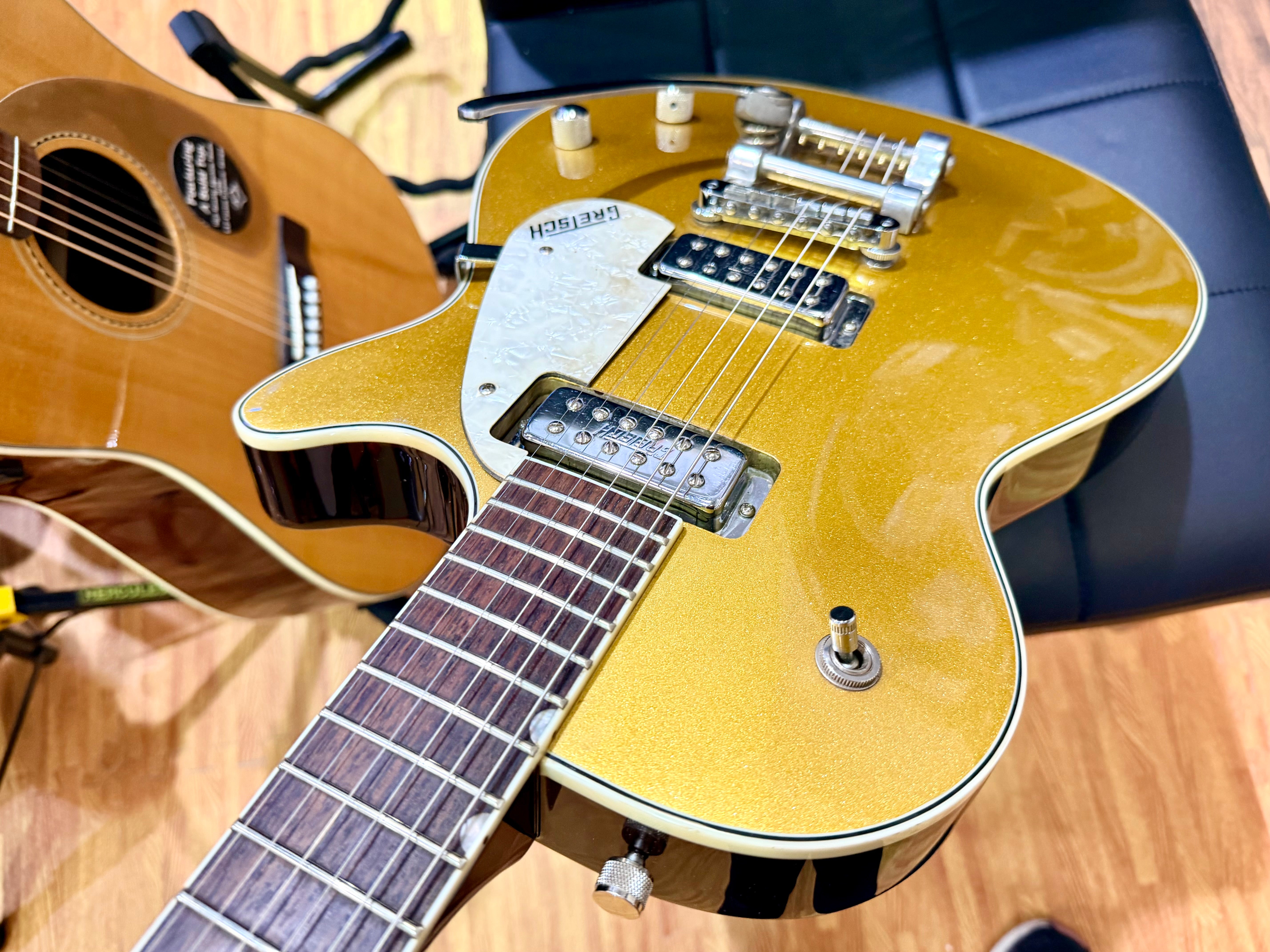 ✨2008✨ Gretsch G5235T Electromatic Pro Jet Bigsby~ Gold Sparkle Anniversary!