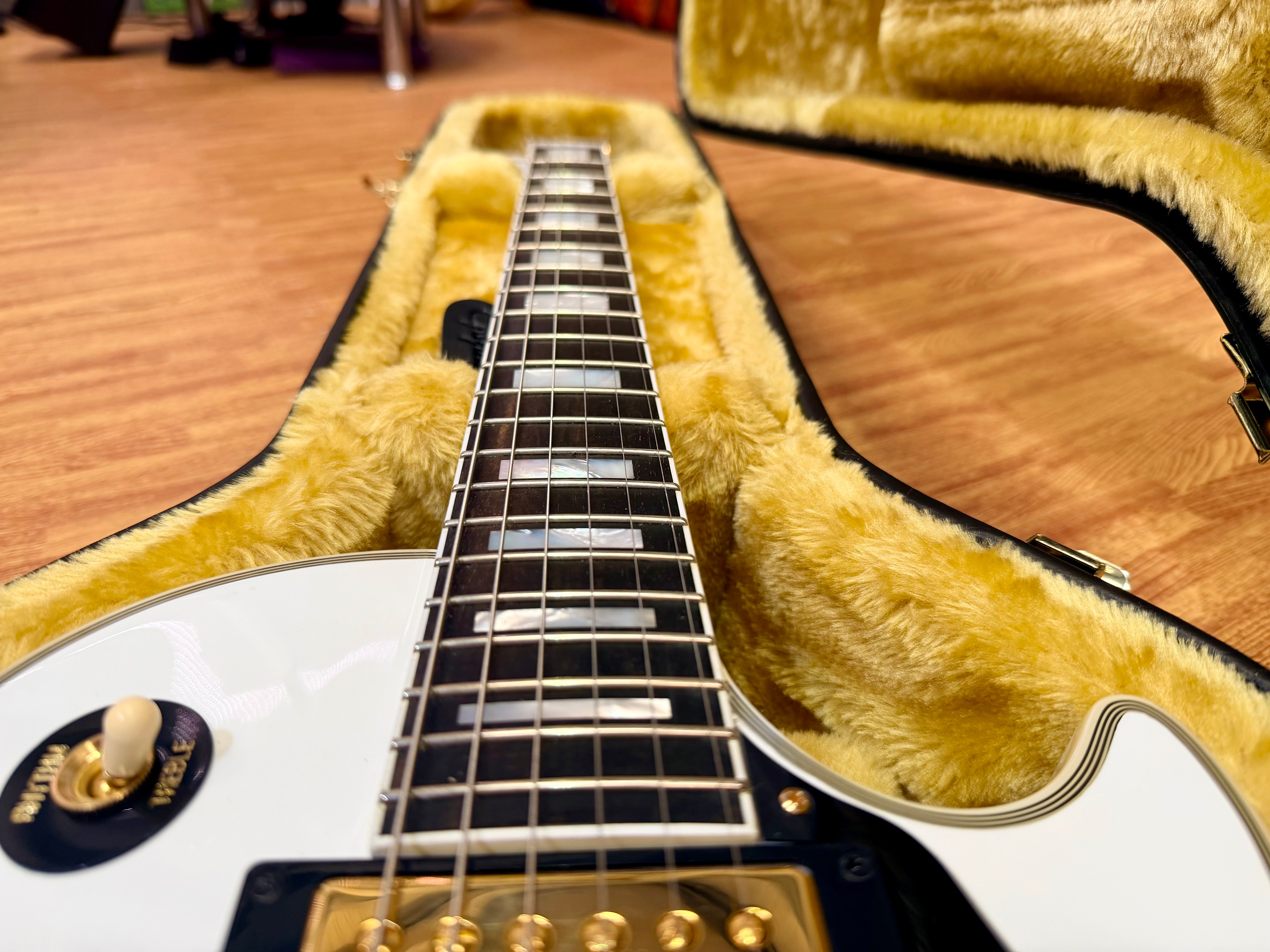 🔥2024🔥 Epiphone Inspired By Gibson Custom Les Paul~ Alpine White~ USA Pickups!