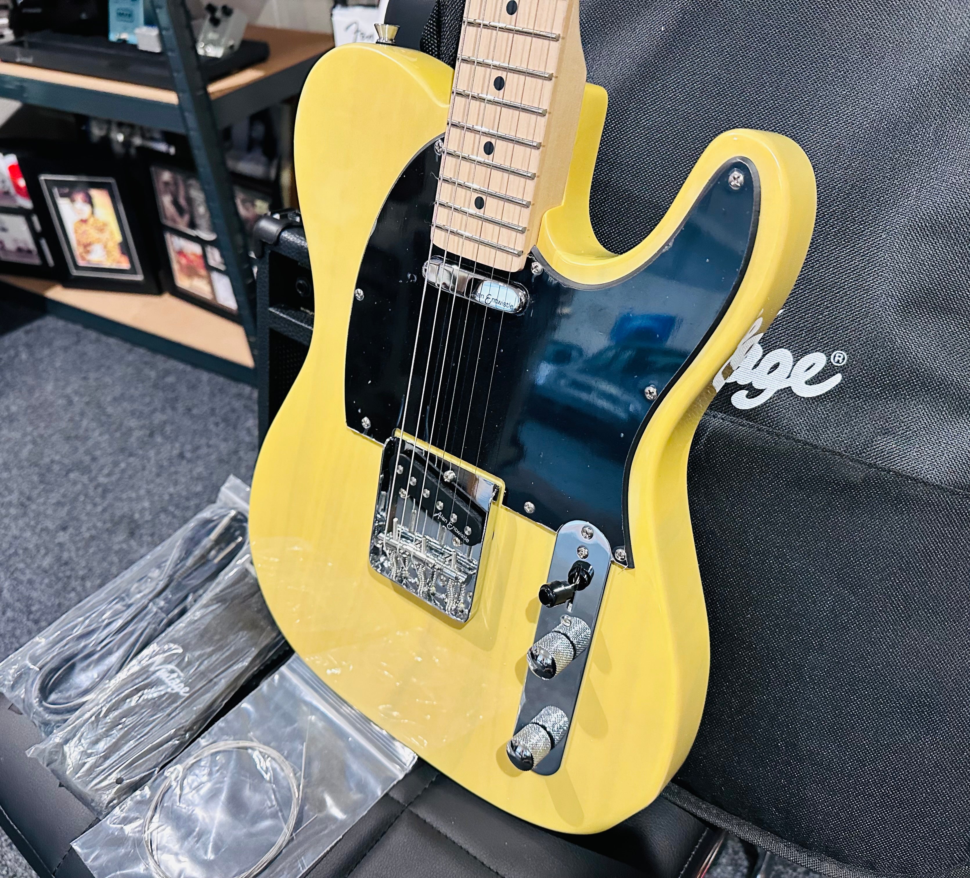 🌟NEW🌟 Vintage V20 Coaster Telecaster Bundle Starter Pack Amp/Bag~ Butterscotch