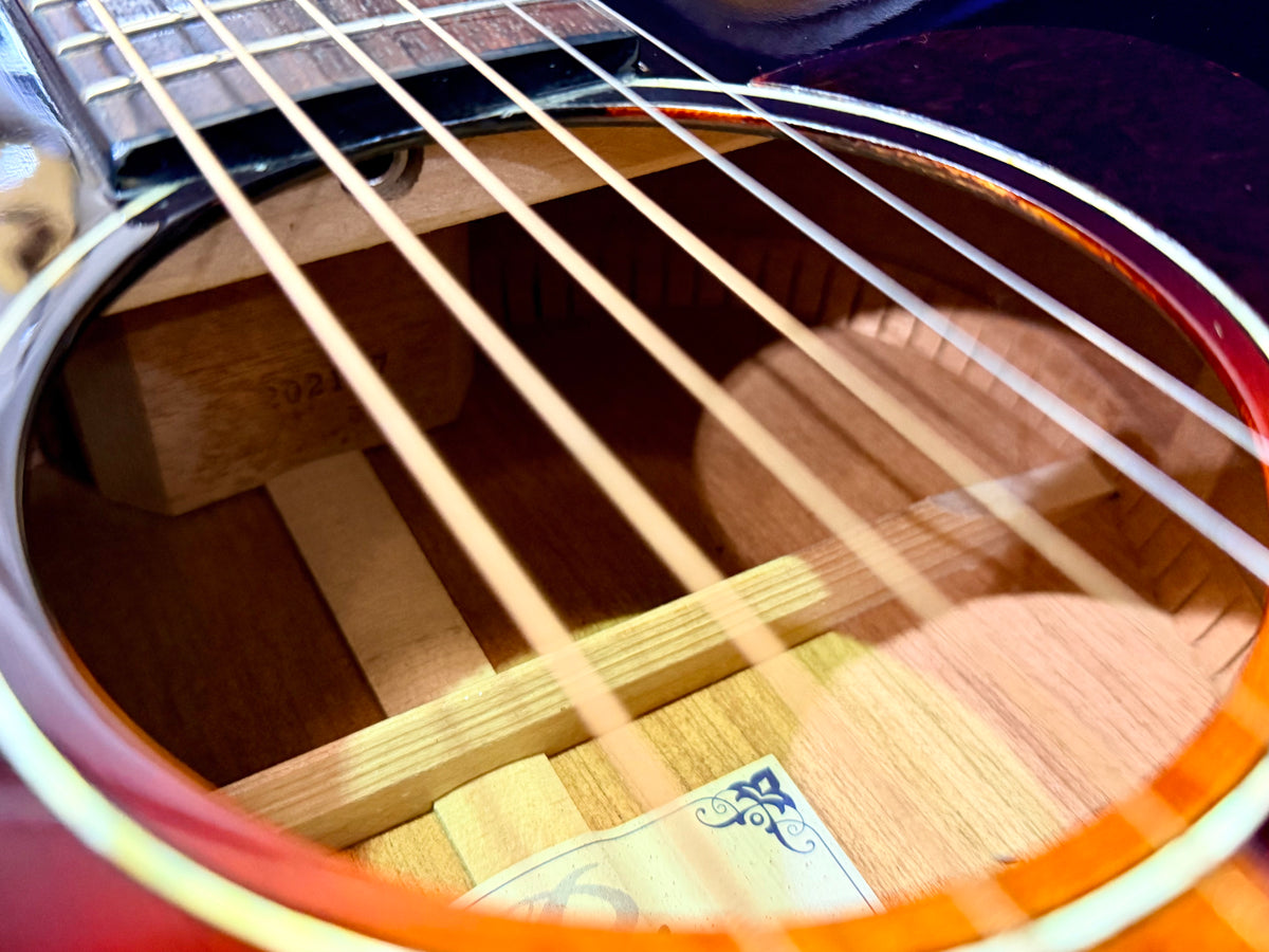 Peerless PGC-65 00 Compact Grand Concert Acoustic Guitar~ Vintage Sunburst OHSC!