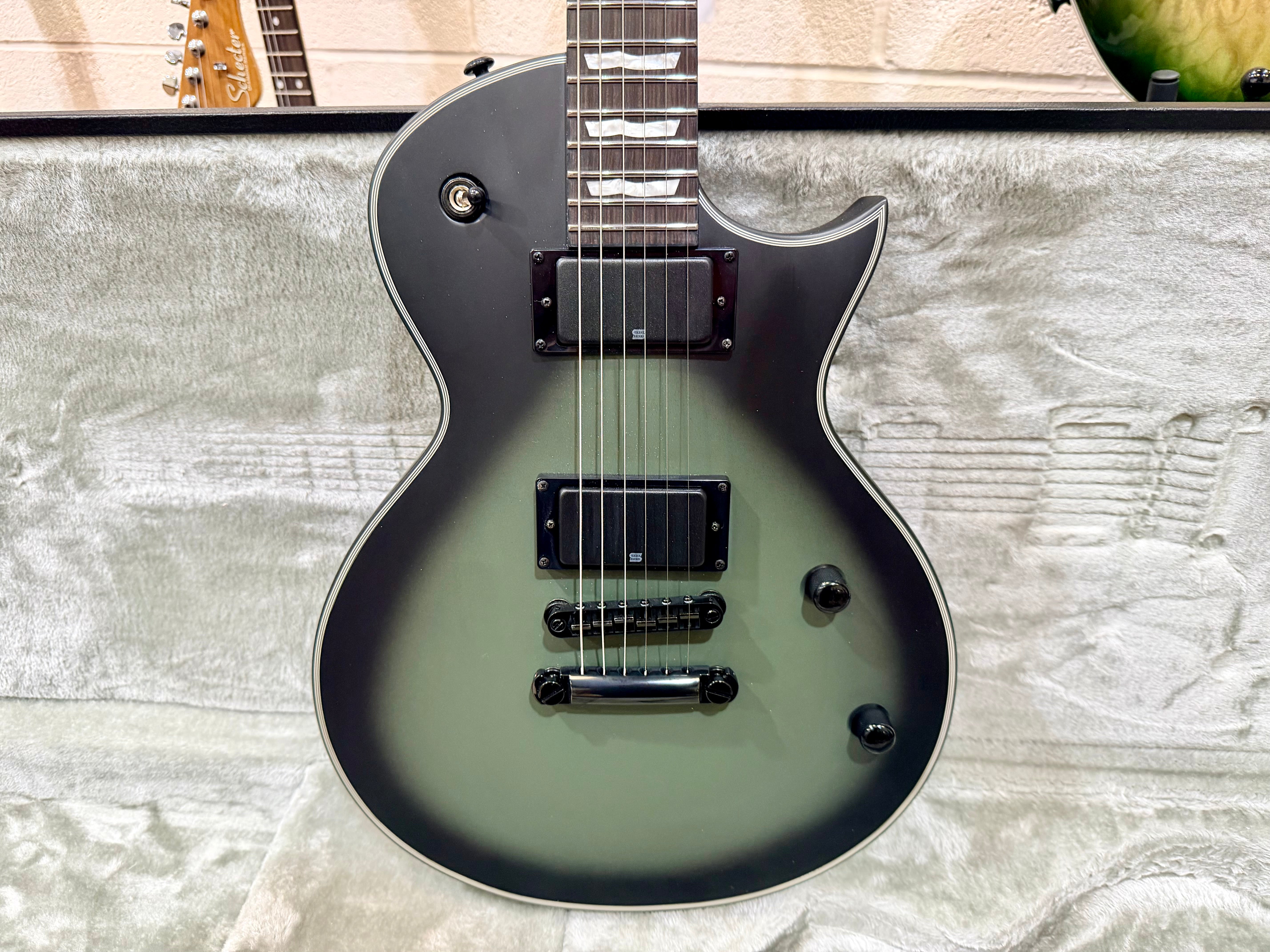 🔥MINT🔥 ESP LTD BK-600 Bill Kelliher Signature~ Military Green Sunburst Satin!