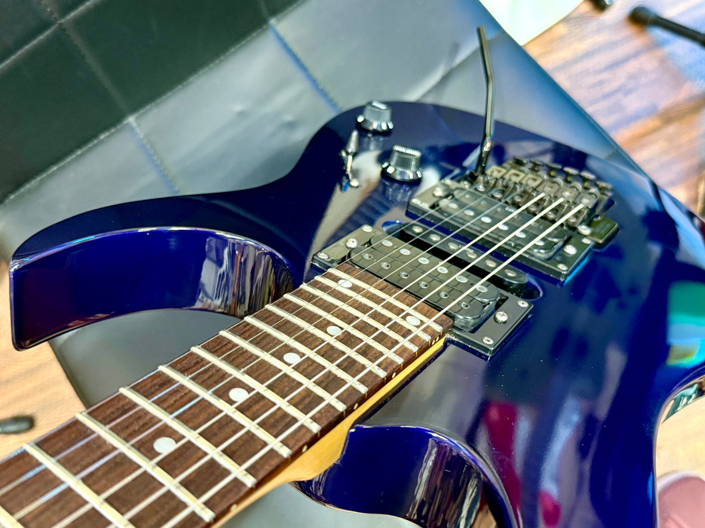 🔥1994 KOREA🔥 Ibanez RG470 JB Superstrat~ Jewel Blue~ Rosewood & Locking Trem!