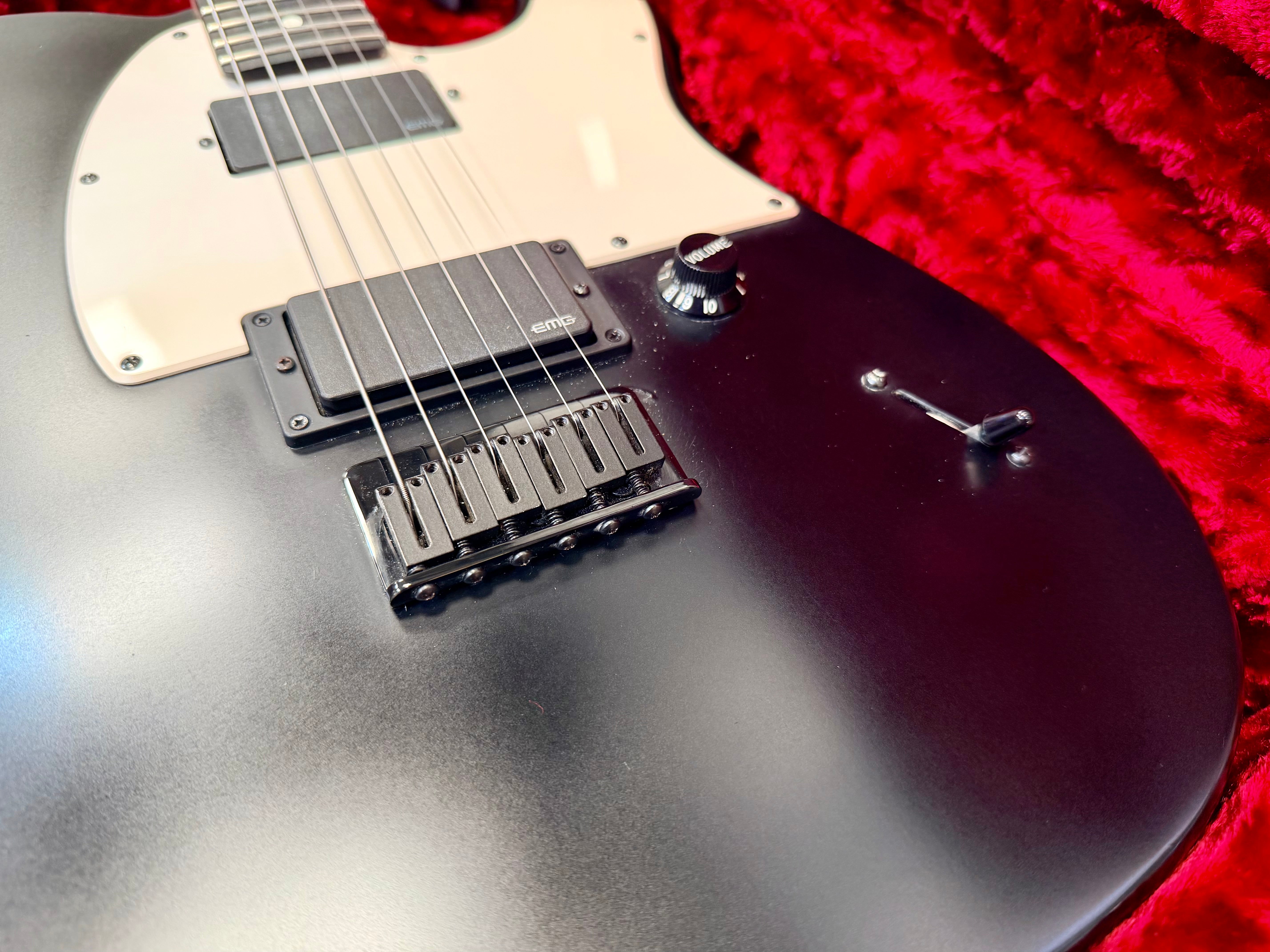 🔥 Fender Jim Root Telecaster~ Black Ebony~ EMG 81/60~ 2021 Neck & 2015 Body 🔥