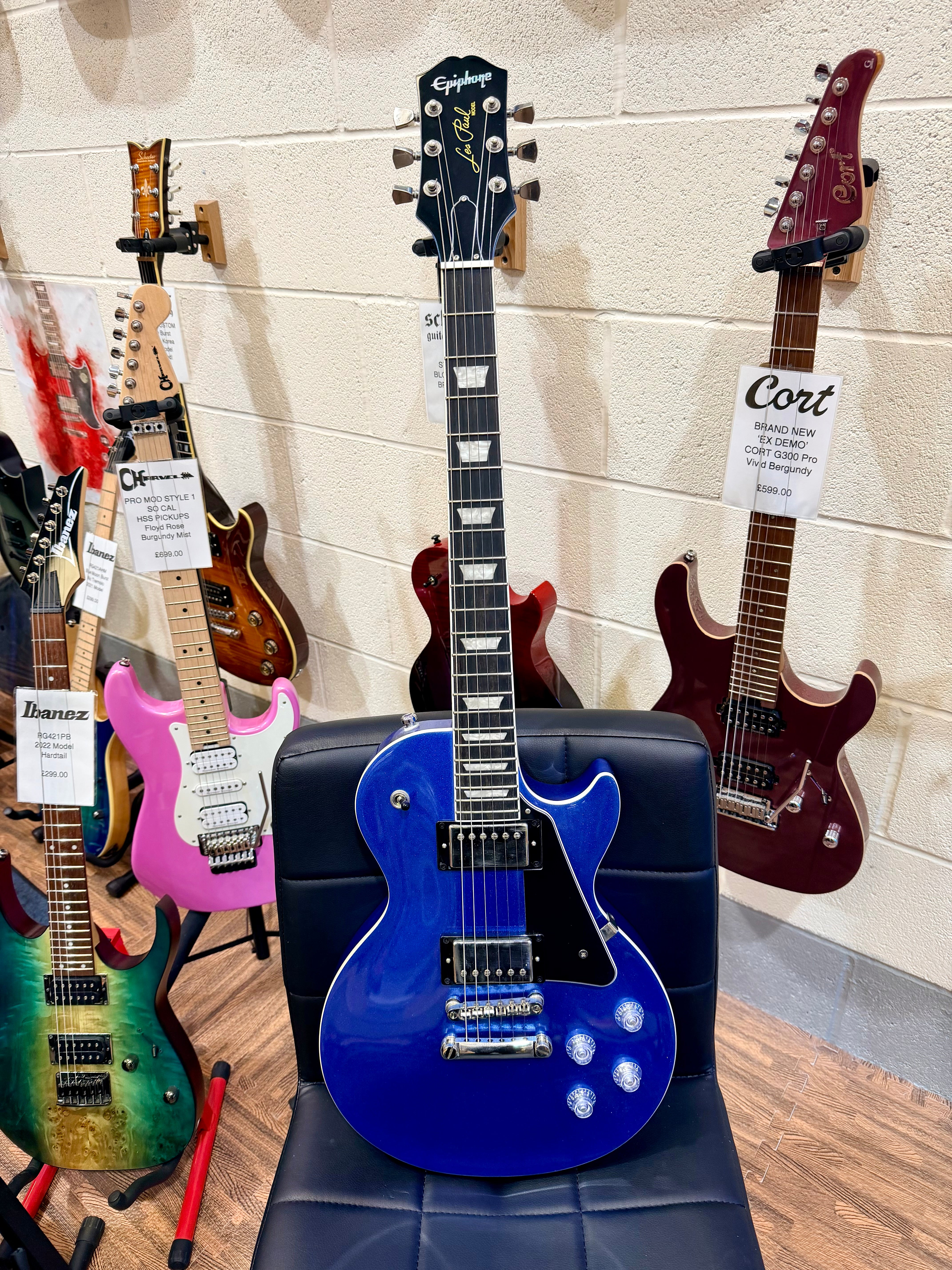 🔥2023🔥 Epiphone Les Paul Modern~ Radio Blue Metallic~ UK Exclusive Ltd Edition