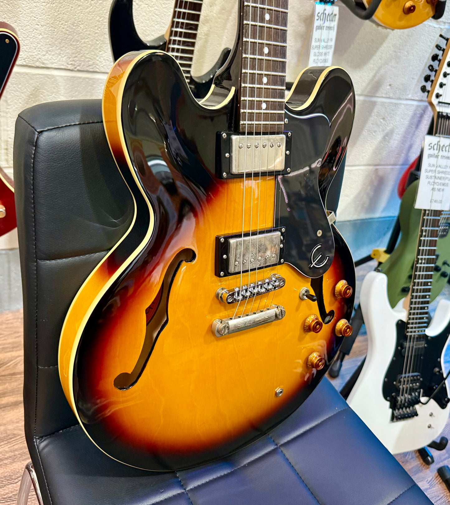 🌟2016🌟 Epiphone ES-335 Dot VS~ Vintage Sunburst Hollow-Body!
