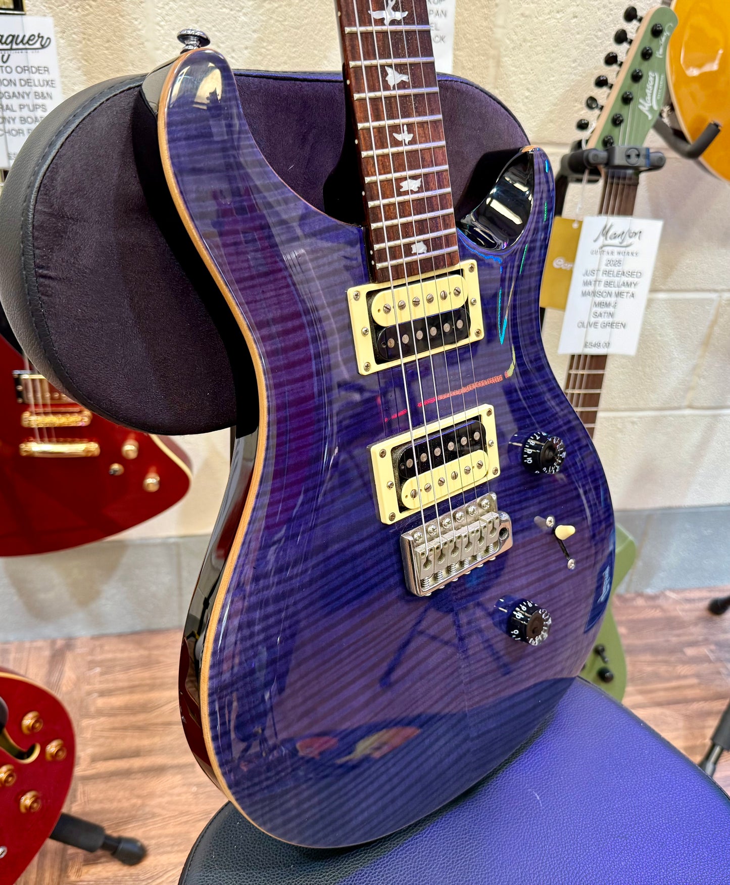 🌟2012 KOREA🌟 PRS SE Custom 24~ Whale Blue + Bird Inlays~ Stunning!