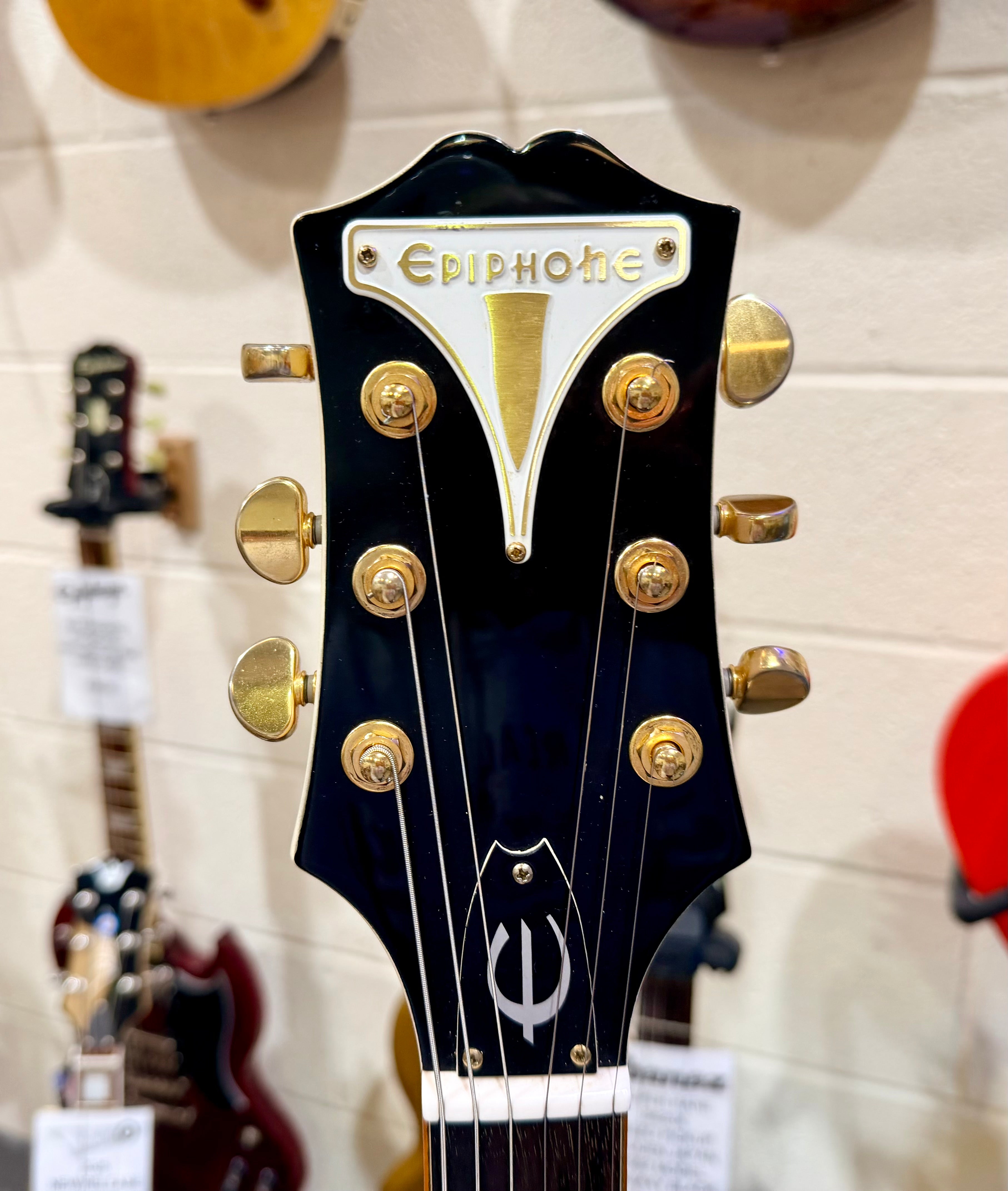 π2015π Epiphone Wildkat Royale~ Custom Shop Ltd Ed~ Pearl White~ Semi-Hollow!