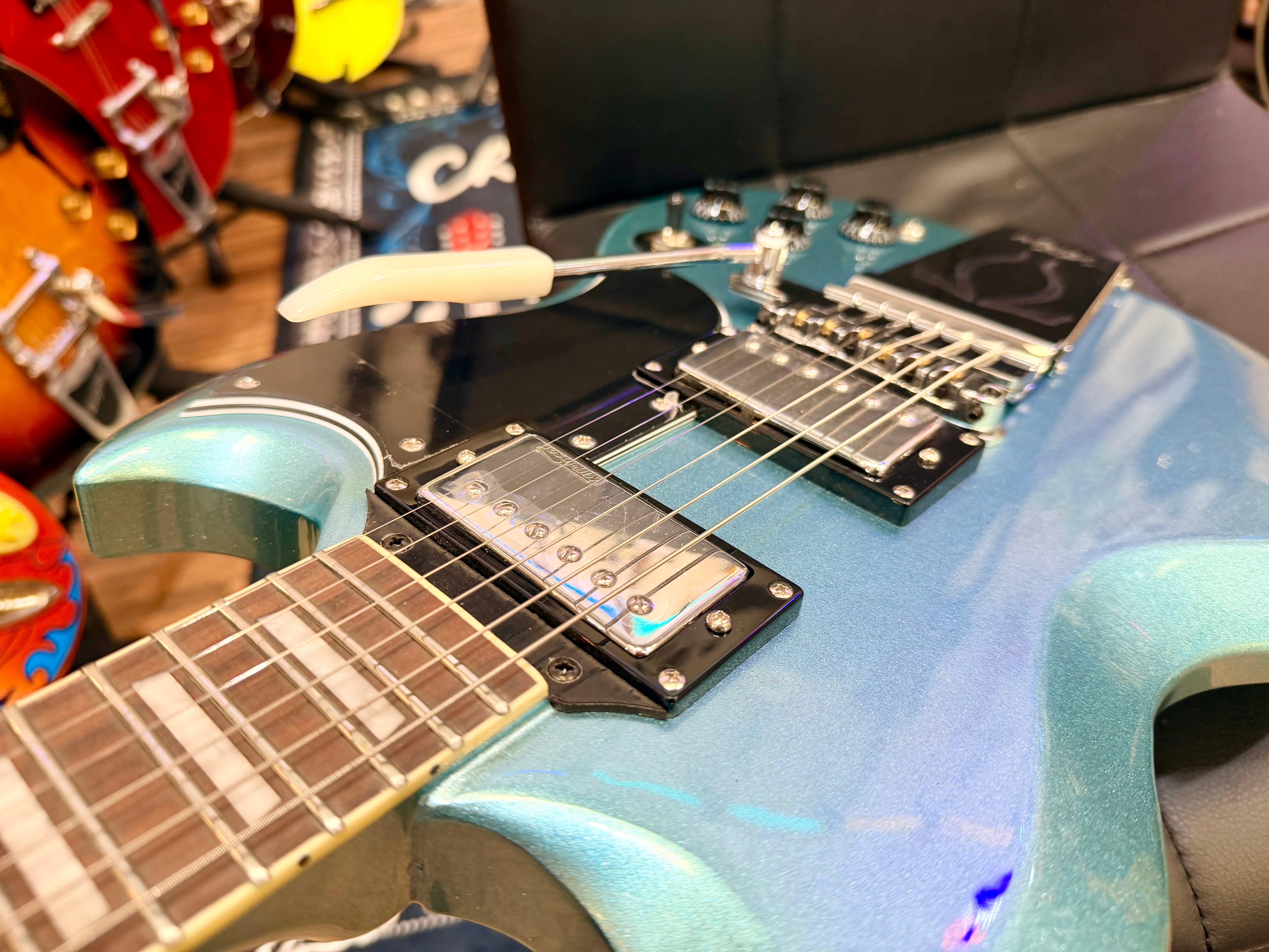 ⚡️B-STOCK⚡️ Vintage VS6 ReIssued~ Vibrola Tailpiece~ Gun Hill Blue SG ~ Tremolo!
