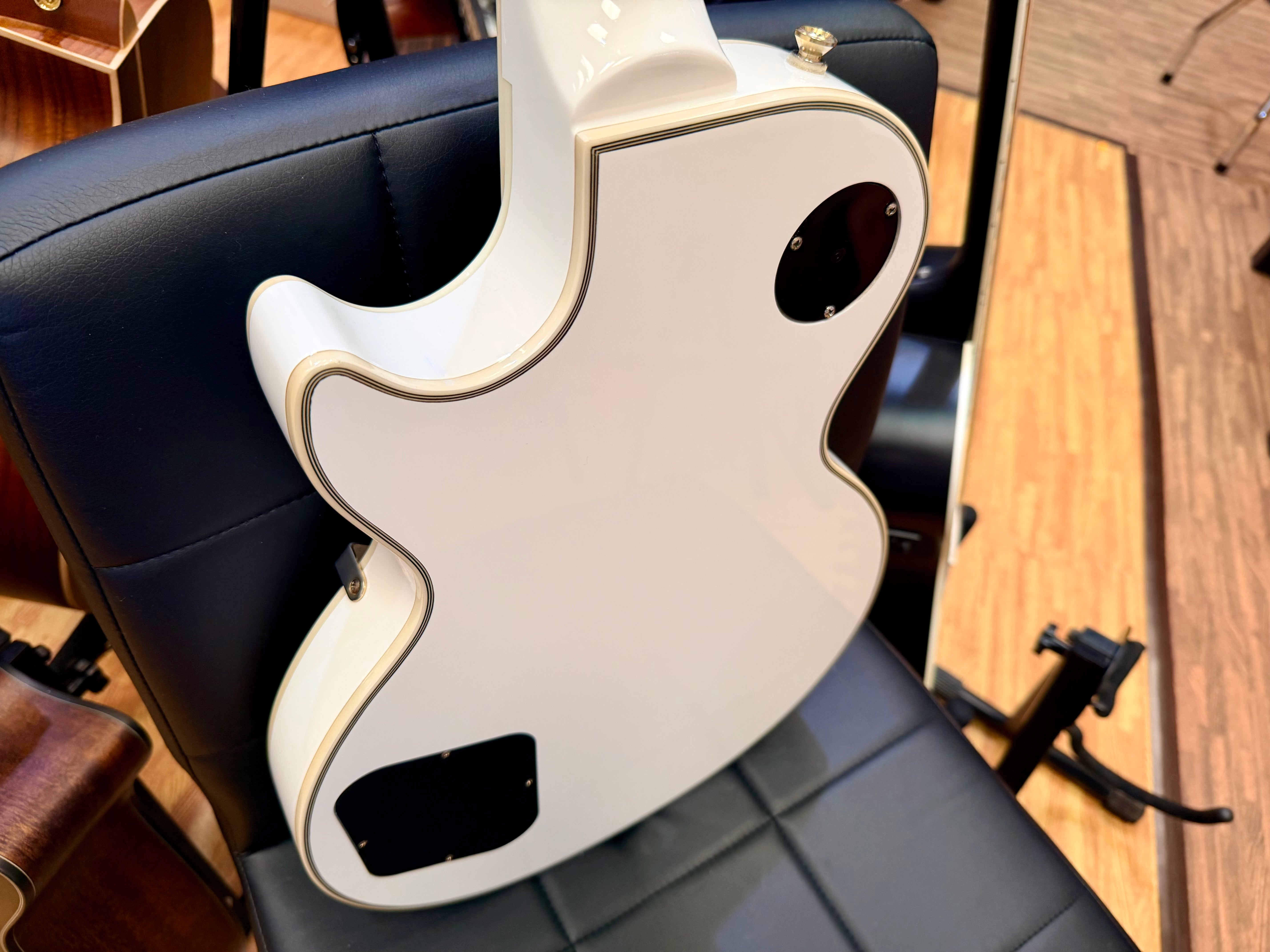 ⚡️7lb⚡️Epiphone Limited Edition Les Paul Custom Lite~ Alpine White & Gold~ 2019!