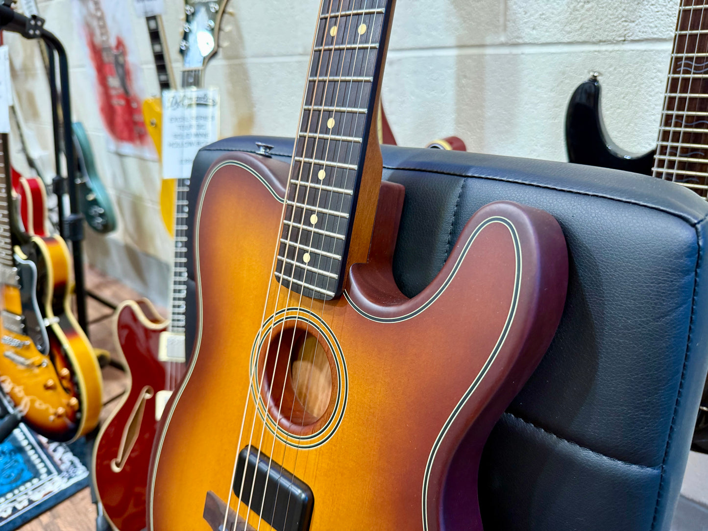 🔥BRAND NEW🔥 2024 Fender Acoustasonic Standard Telecaster~ Honey Burst!