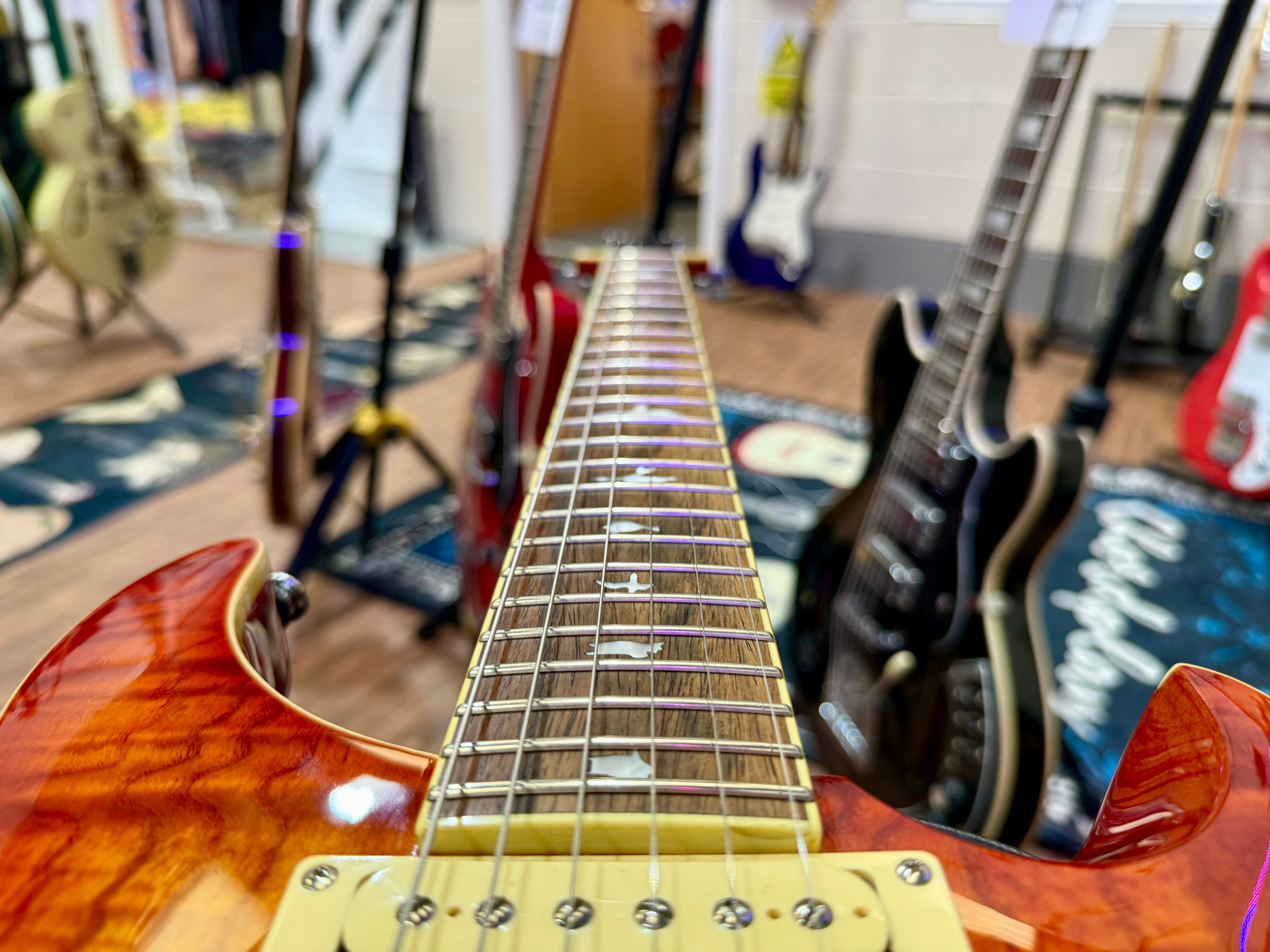 🔥LIMITED EDITION🔥 PRS SE Custom 24 Burled Ash~ Vintage Sunburst~ 2019~ RARE!