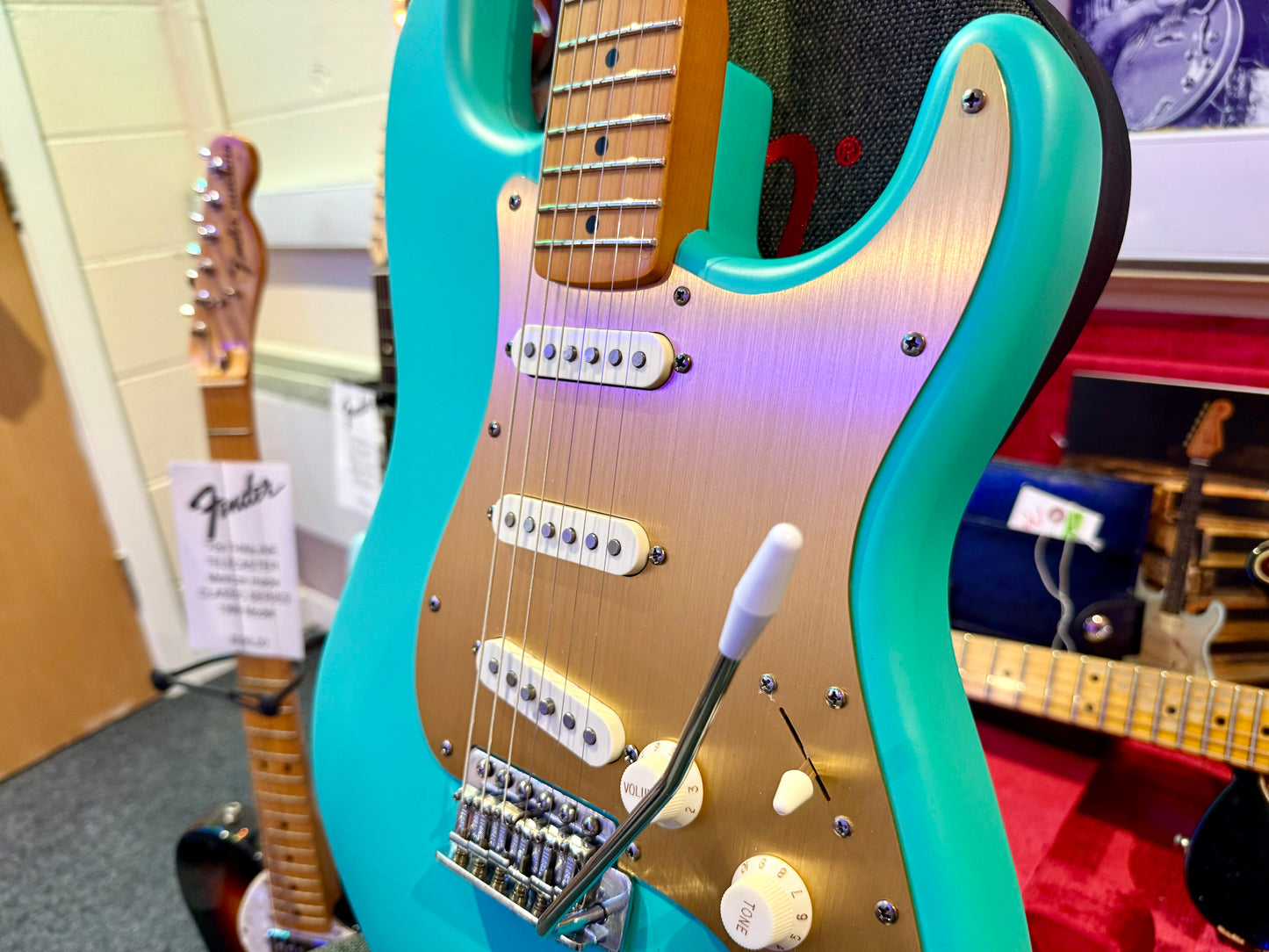 🌟 Fender Squier 40th Anniversary Stratocaster Vintage Edition Seafoam Green 🌟