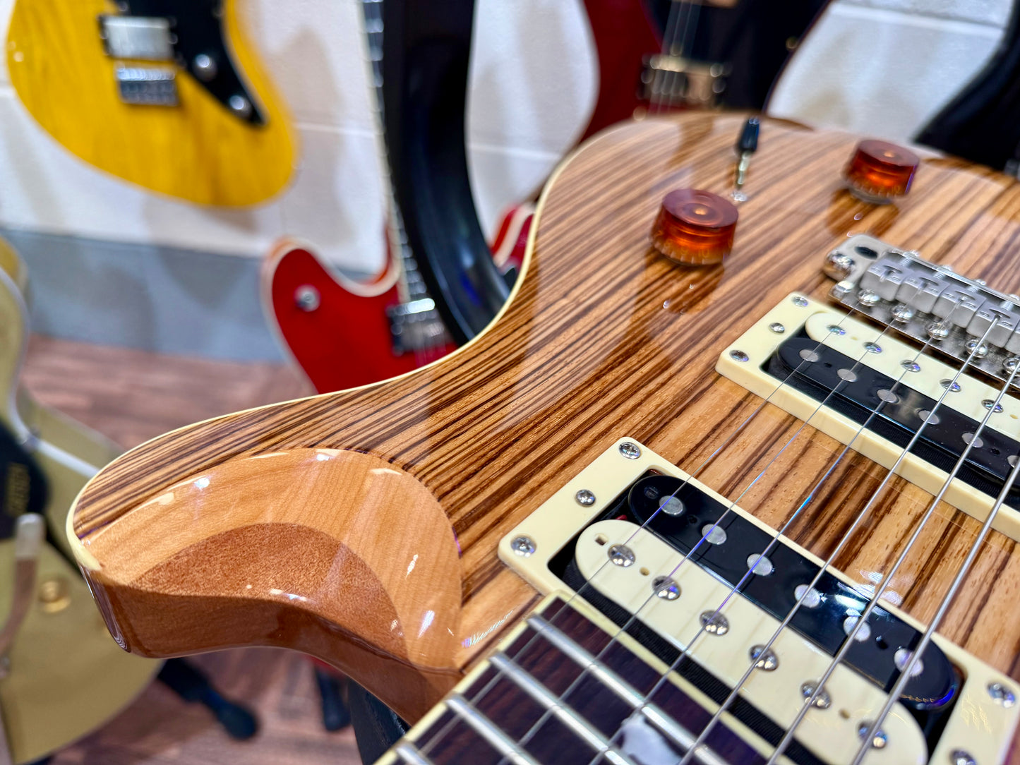 🦓 ZEBRAWOOD LTD EDITION 🦓 PRS SE Custom 24 Exotic~ 2017 Rare Finish~ Coil Tap!