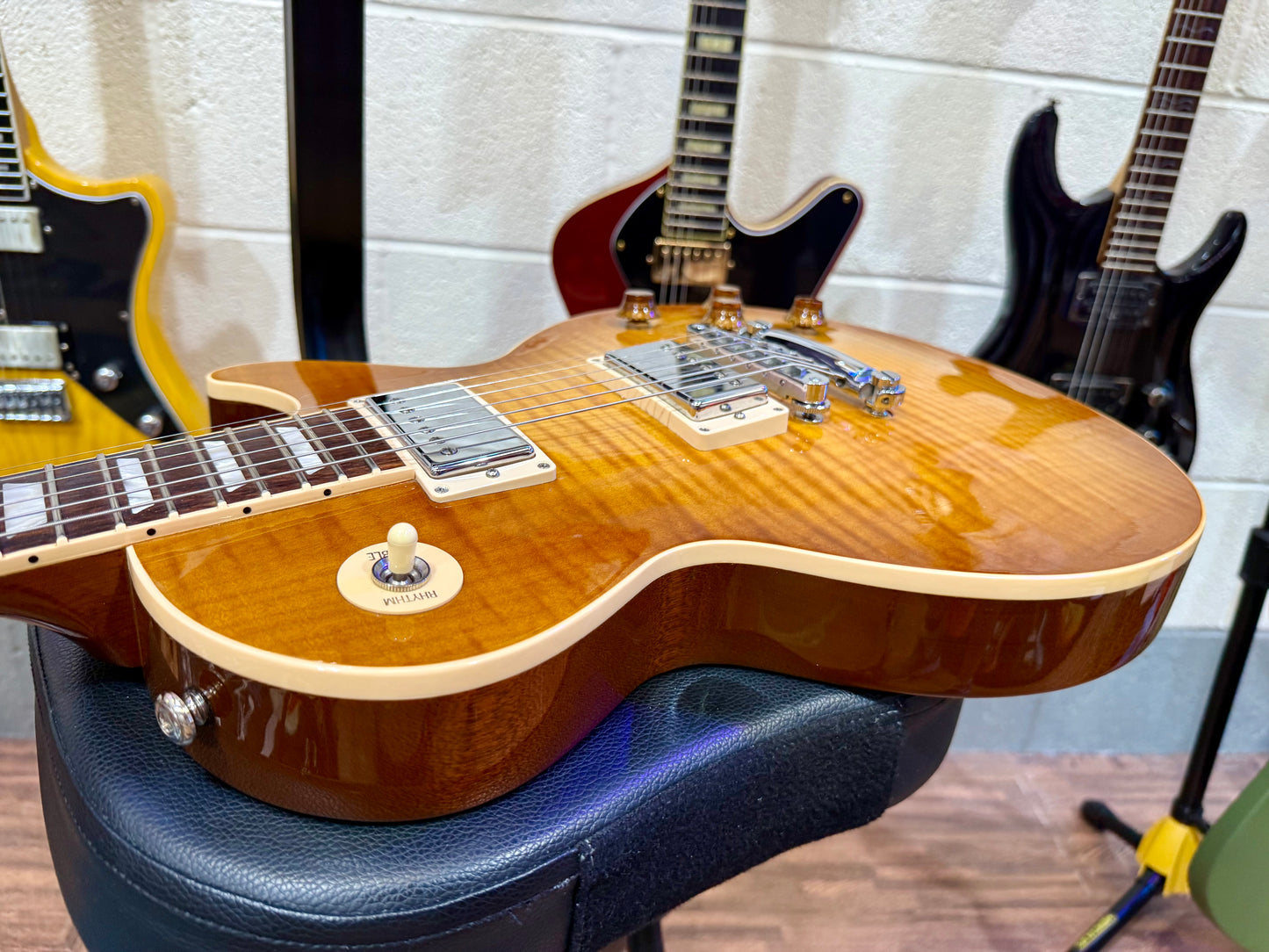 🔥2016 USA🔥 Gibson Les Paul Standard Honeyburst~ AAA Flame~ Hard Case & Candy!