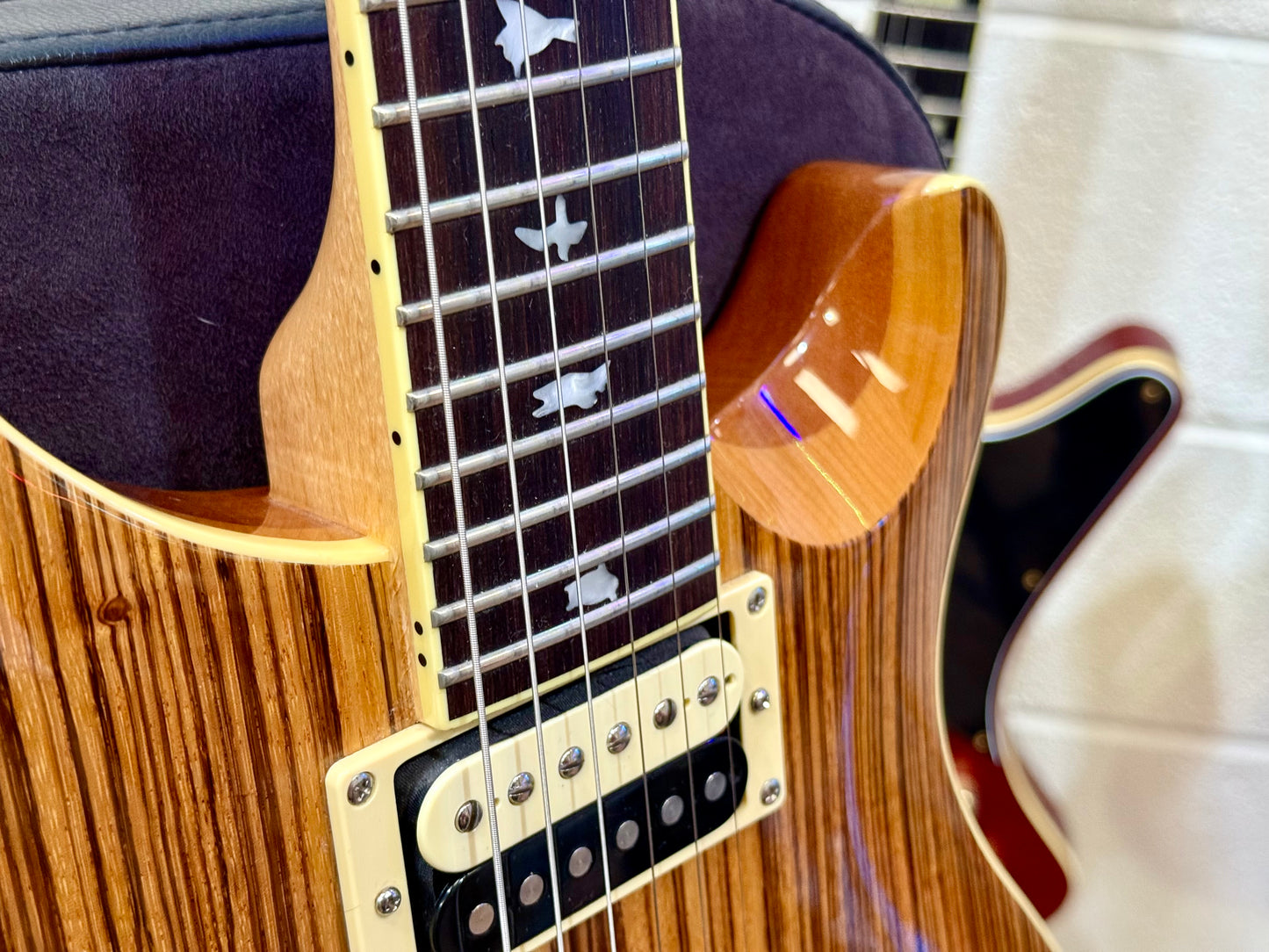 🦓 ZEBRAWOOD LTD EDITION 🦓 PRS SE Custom 24 Exotic~ 2017 Rare Finish~ Coil Tap!