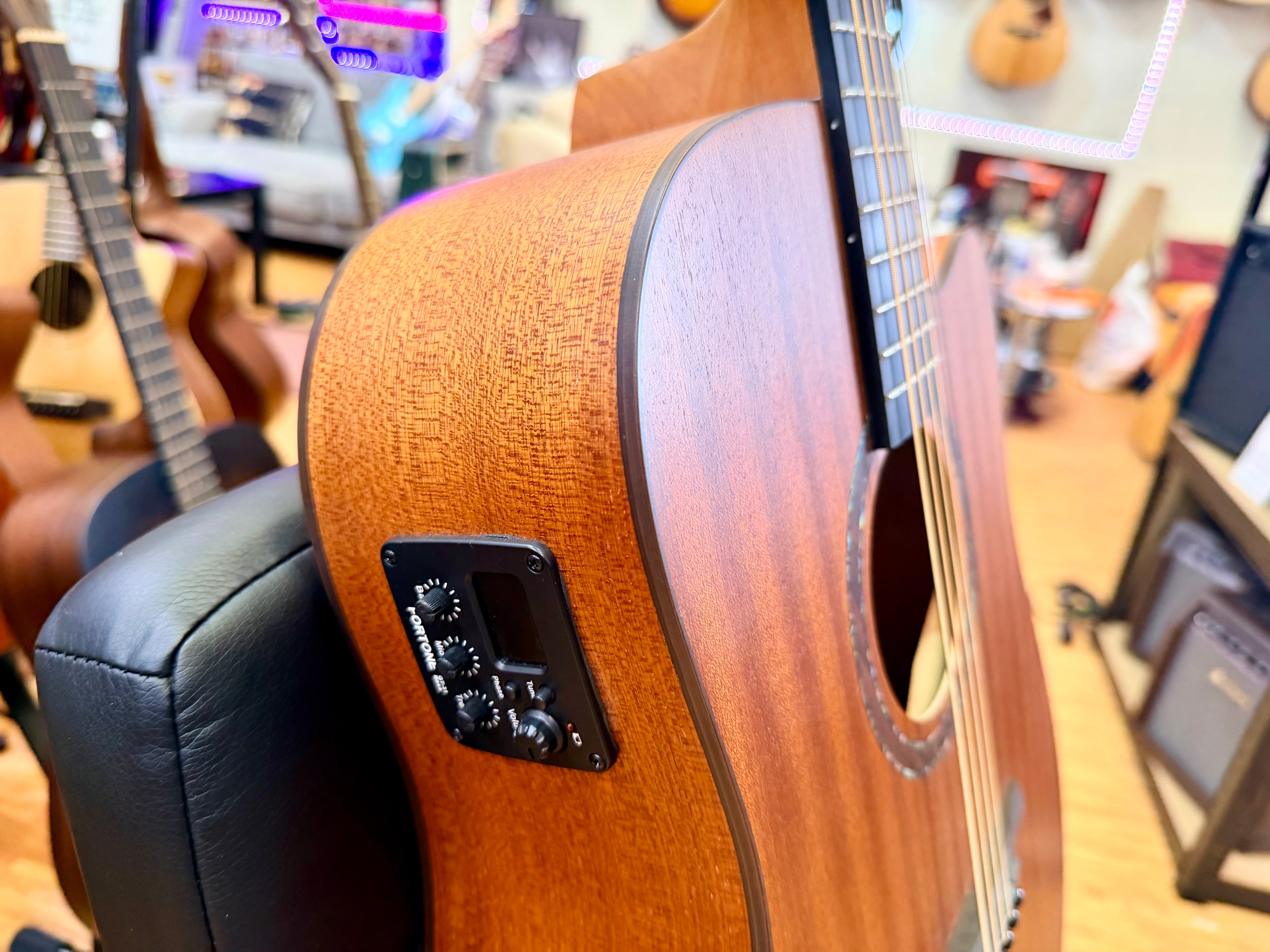 🪵NEW🪵 Vintage Statesboro VE440MM Mahogany Cutaway Electro-Acoustic Guitar!