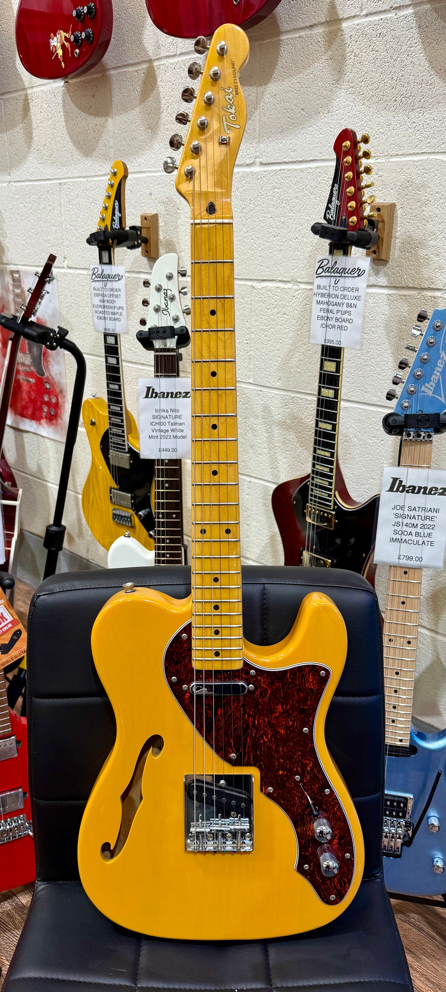 ๐2016๐ Tokai Breezysound ATE60 TL Thinline Telecaster~ Butterscotch + Case!