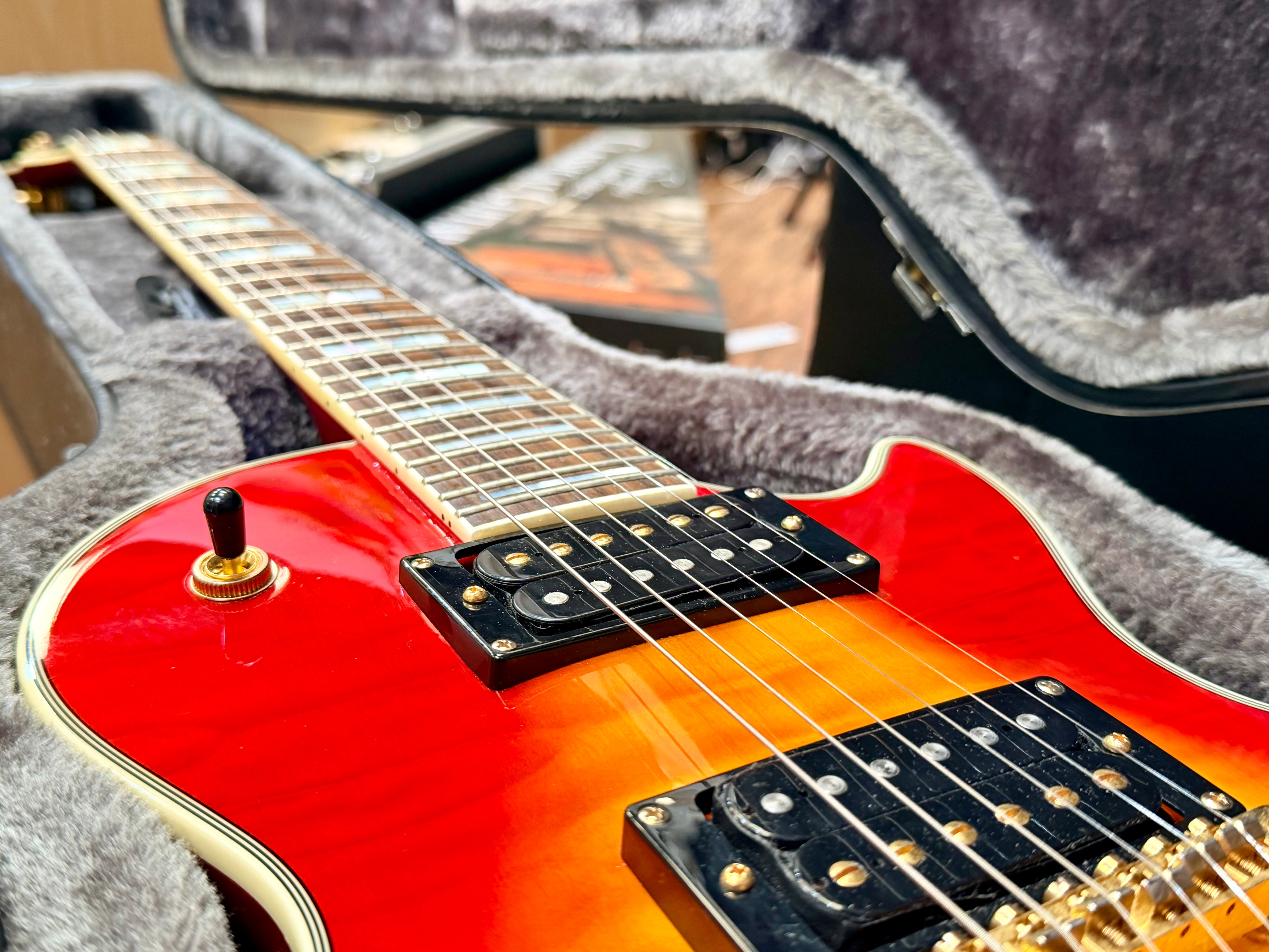 🔥GIBSON PICKUPS🔥 Epiphone Prophecy Les Paul Custom Plus GX~ Cherry Sunburst!