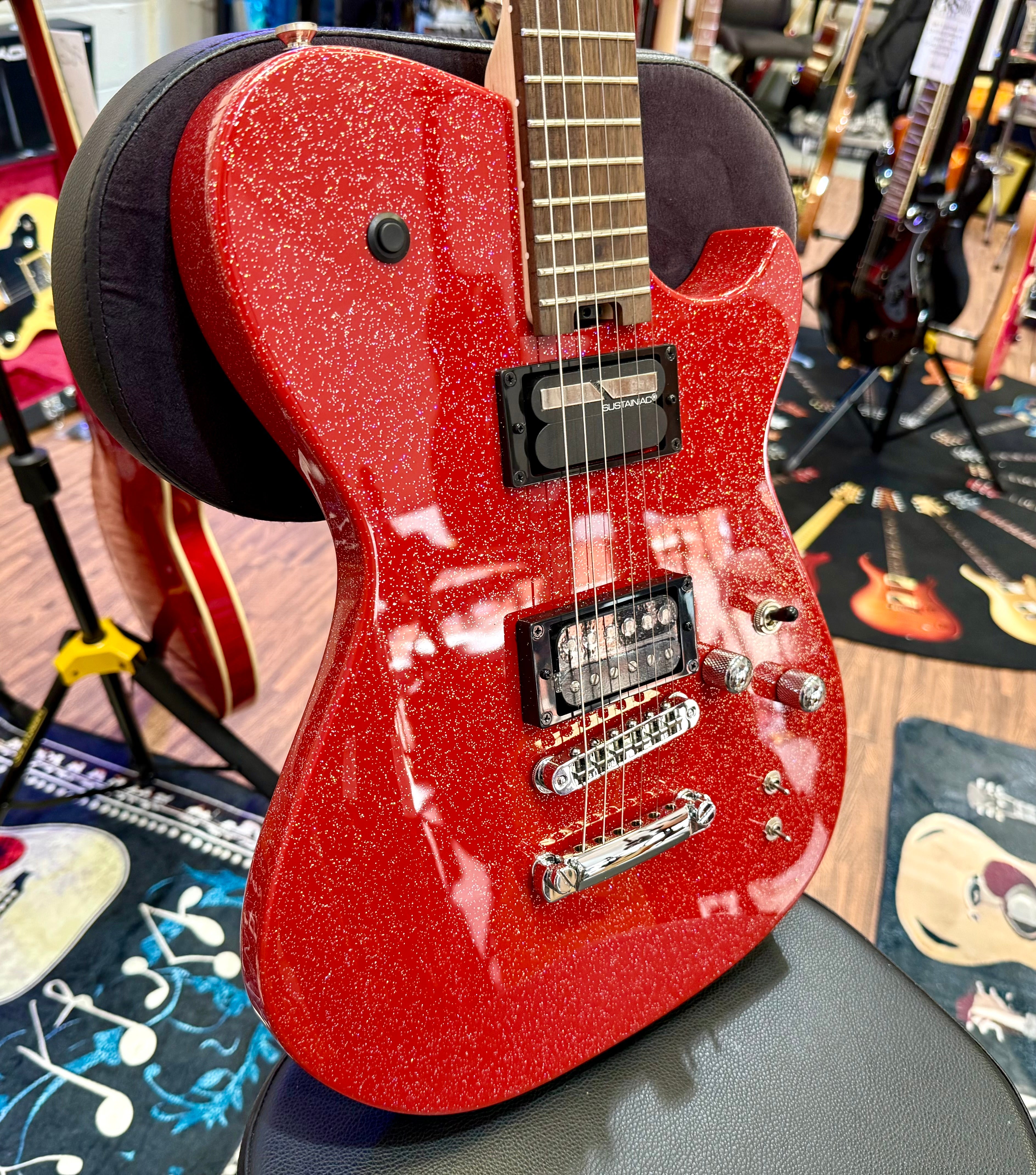 🔥NEW RELEASE🔥 Manson Meta Series Matt Bellamy MBM-2H Sustainiac~ Red Sparkle!