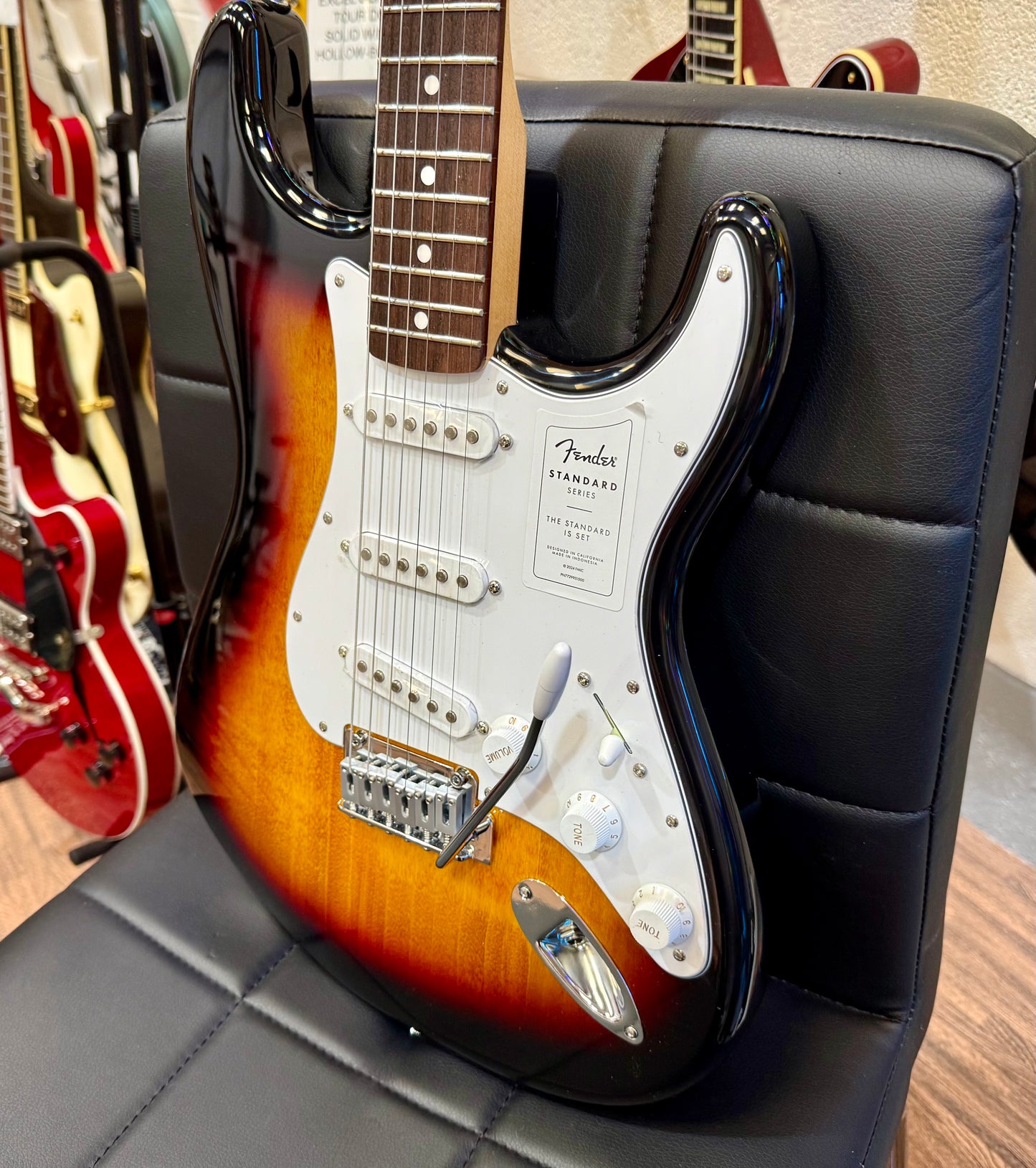 ☀️BRAND NEW☀️ Fender Standard Series Stratocaster~ 3 Tone Sunburst~ Indonesian!
