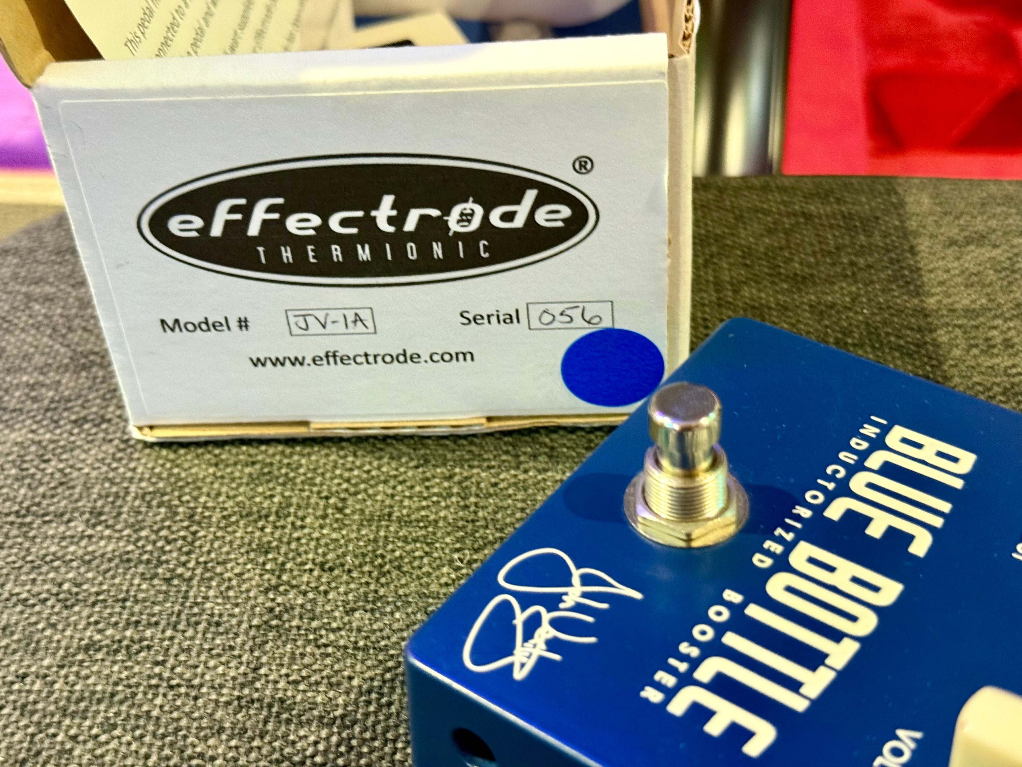 🎸MINT🎸 Effectrode Blue Bottle Inductorized Booster Pedal~ Valve Guitar Effects