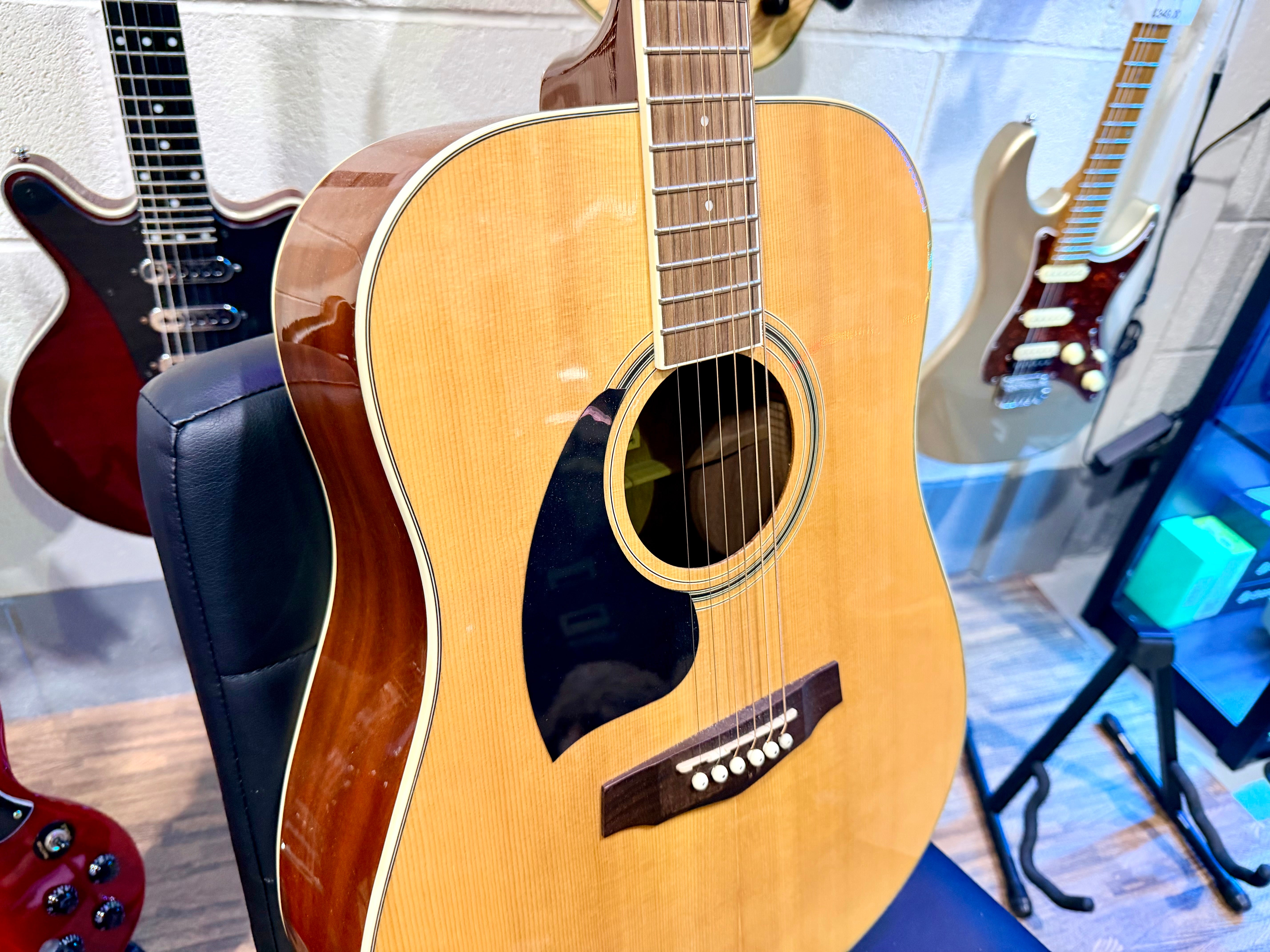 🎸LEFTY🎸 Ibanez PF15L Natural Acoustic Guitar~ Dreadnought~ Left Handed!