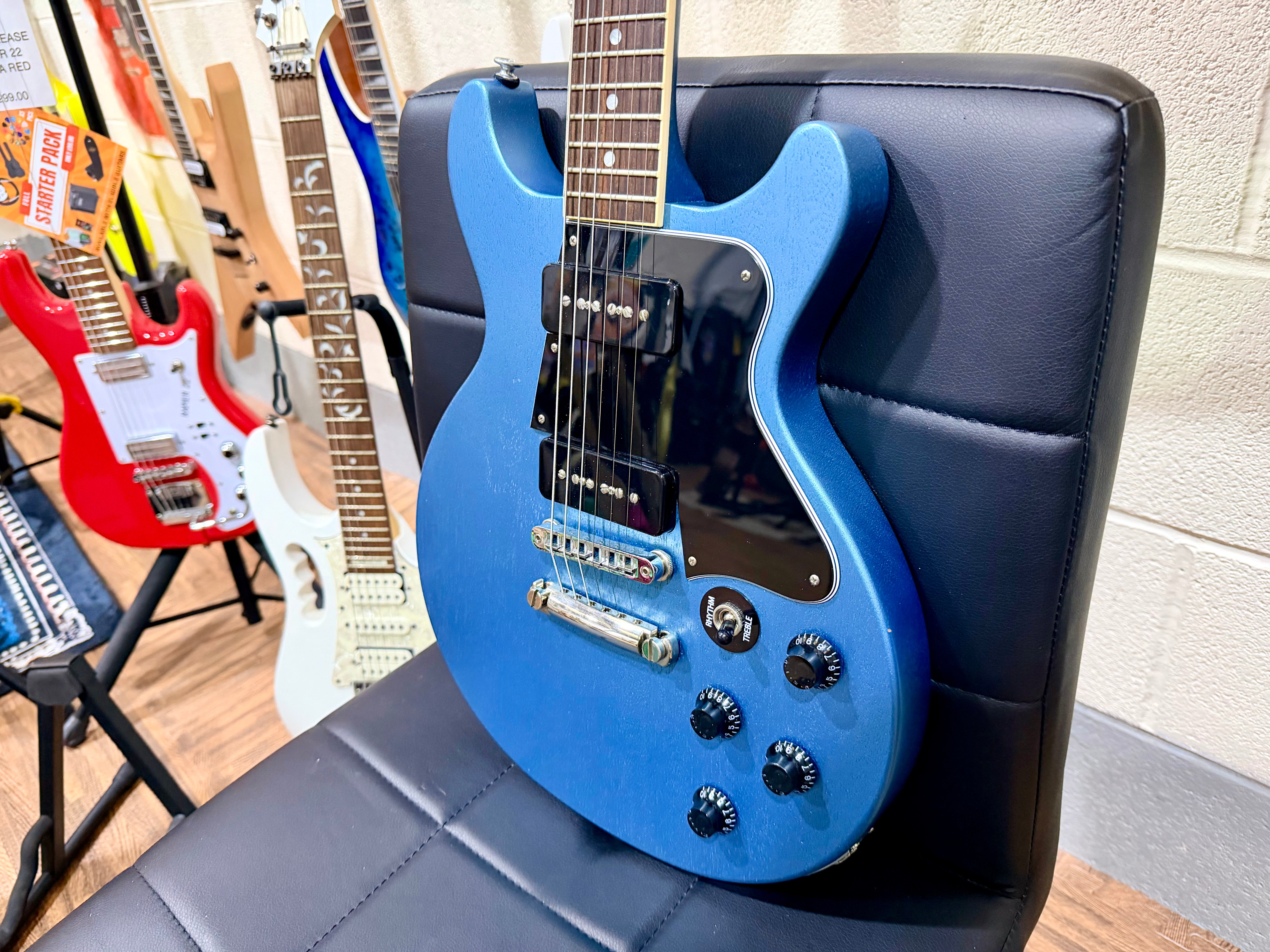 π Gibson Artist Series~ Rick Beato DC Les Paul Special Double-Cut~ Blue Mist π