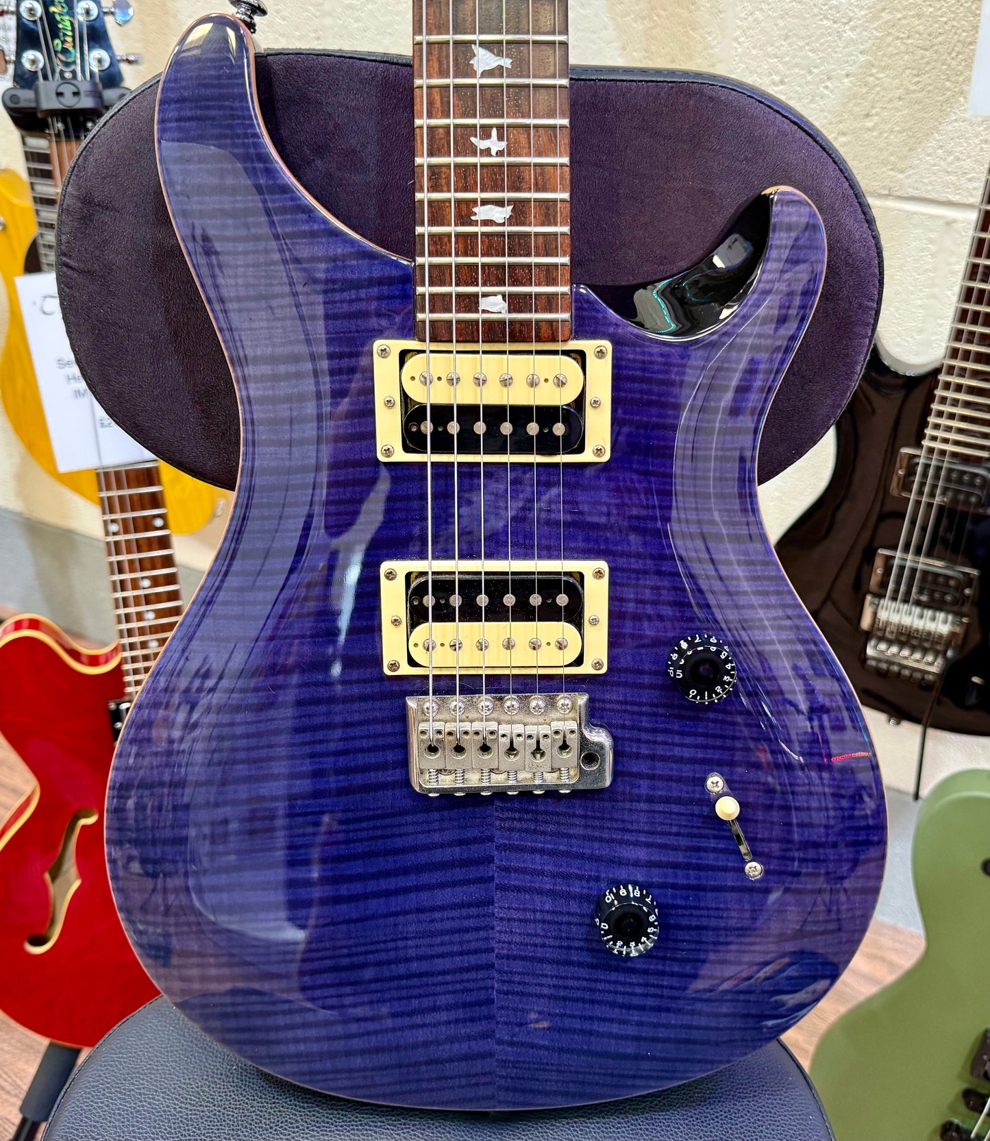 🌟2012 KOREA🌟 PRS SE Custom 24~ Whale Blue + Bird Inlays~ Stunning!