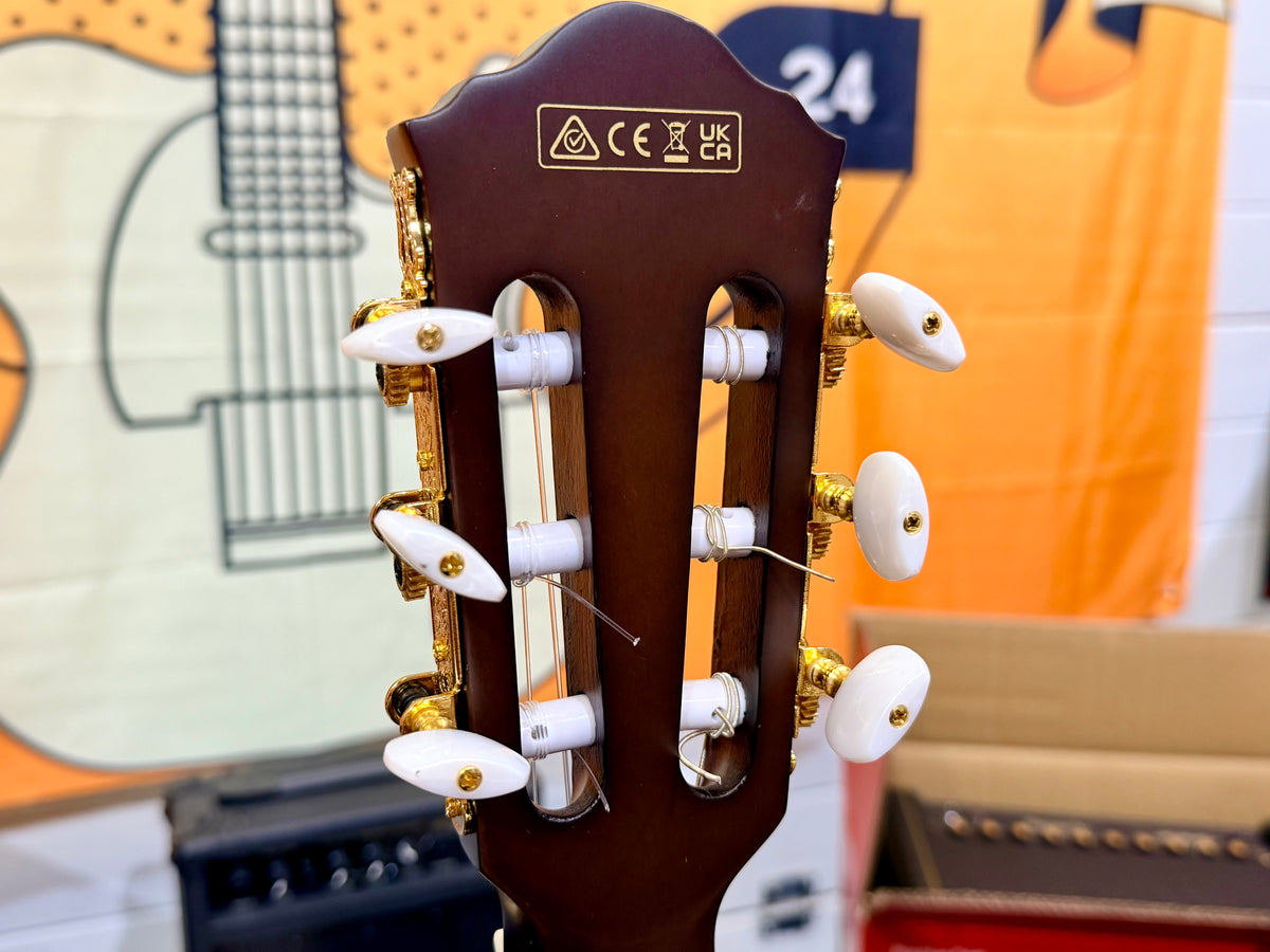 🔥2025🔥 Ibanez FRH20QMN Wine Red Low Gloss Nylon Electro Acoustic Guitar!