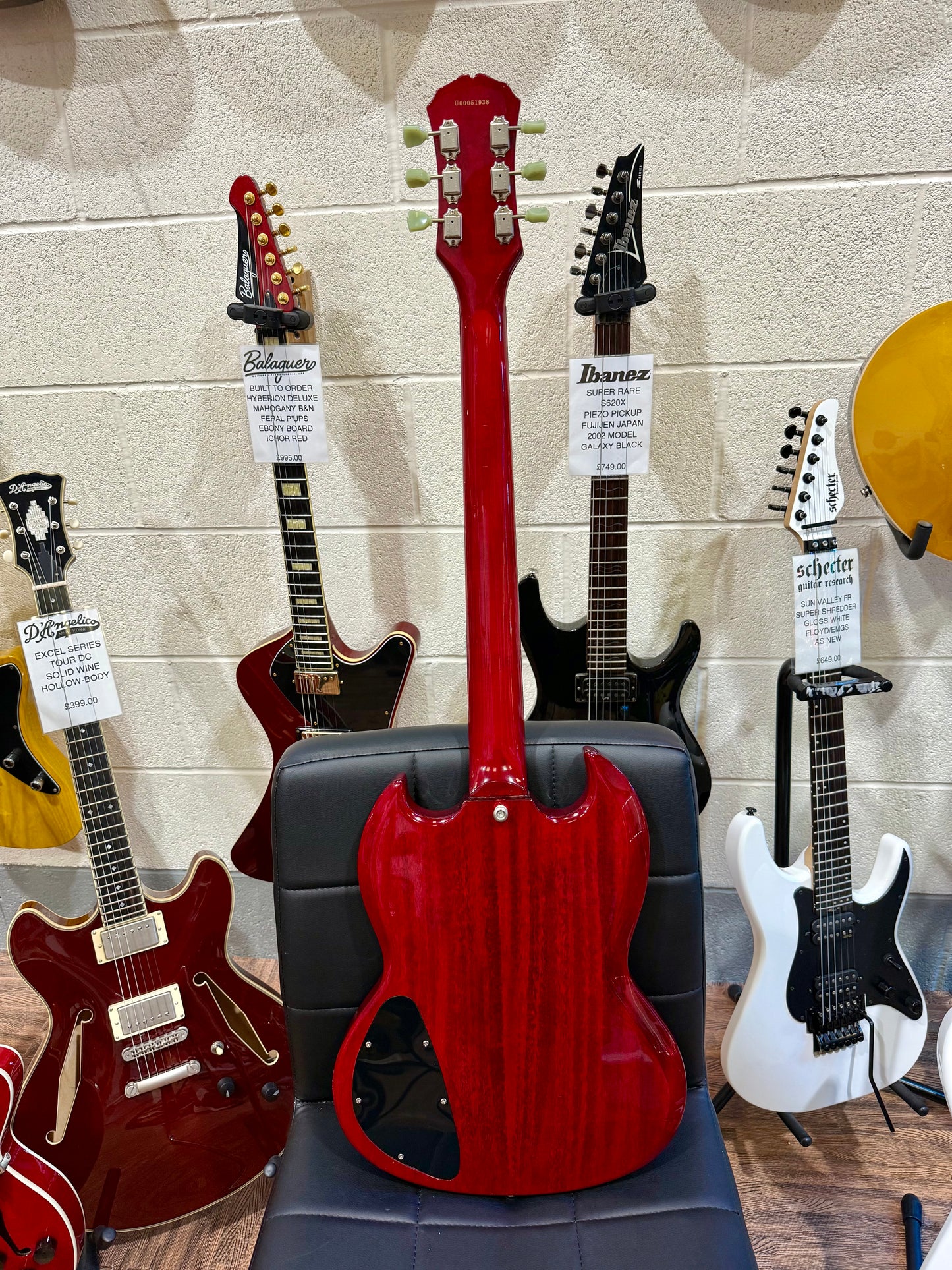 ๐ 2000 KOREA ๐ Epiphone SG G-400 Standard~ Heritage Cherry Electric Guitar!