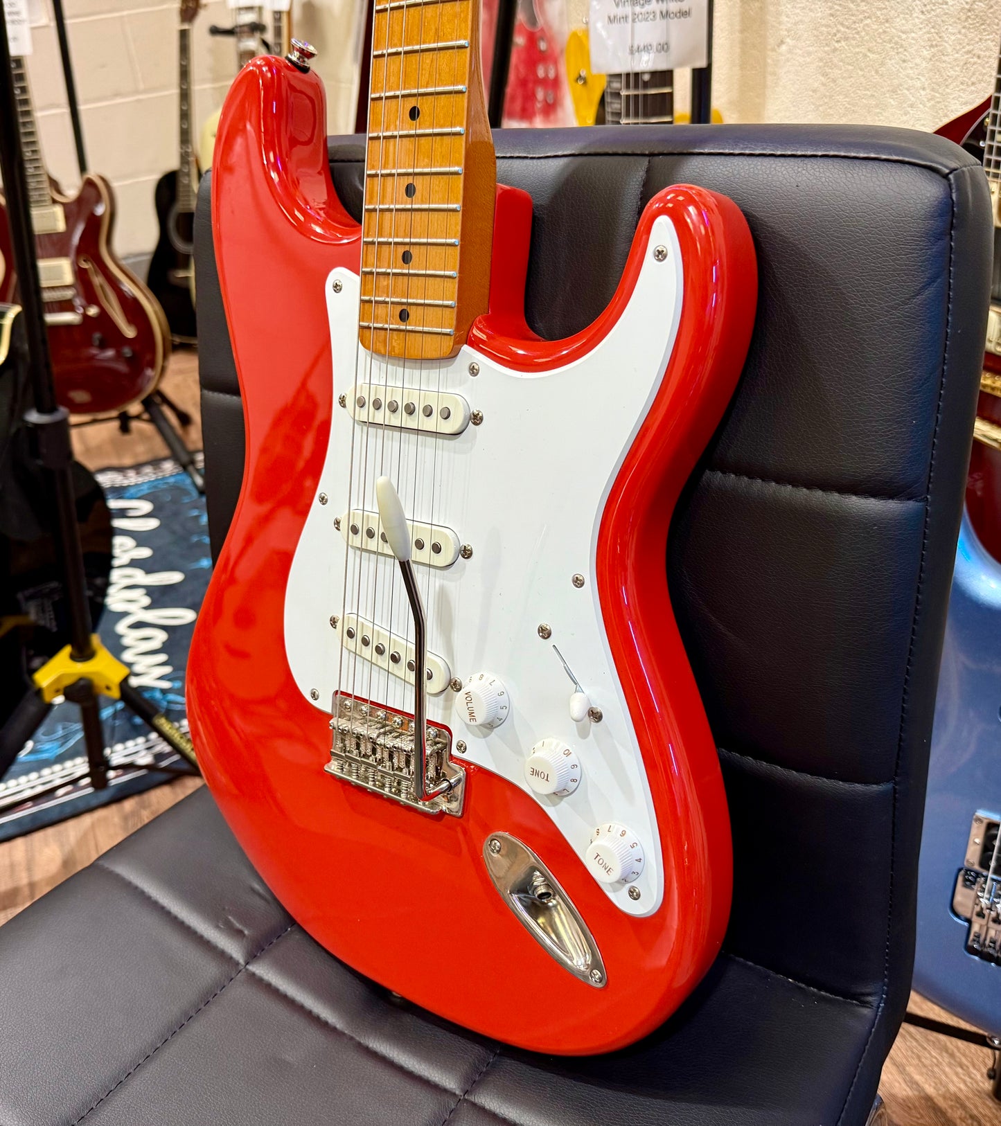🌟2023🌟 Fender Squier Classic Vibe 50s Stratocaster~ Fiesta Red~ Maple Neck!