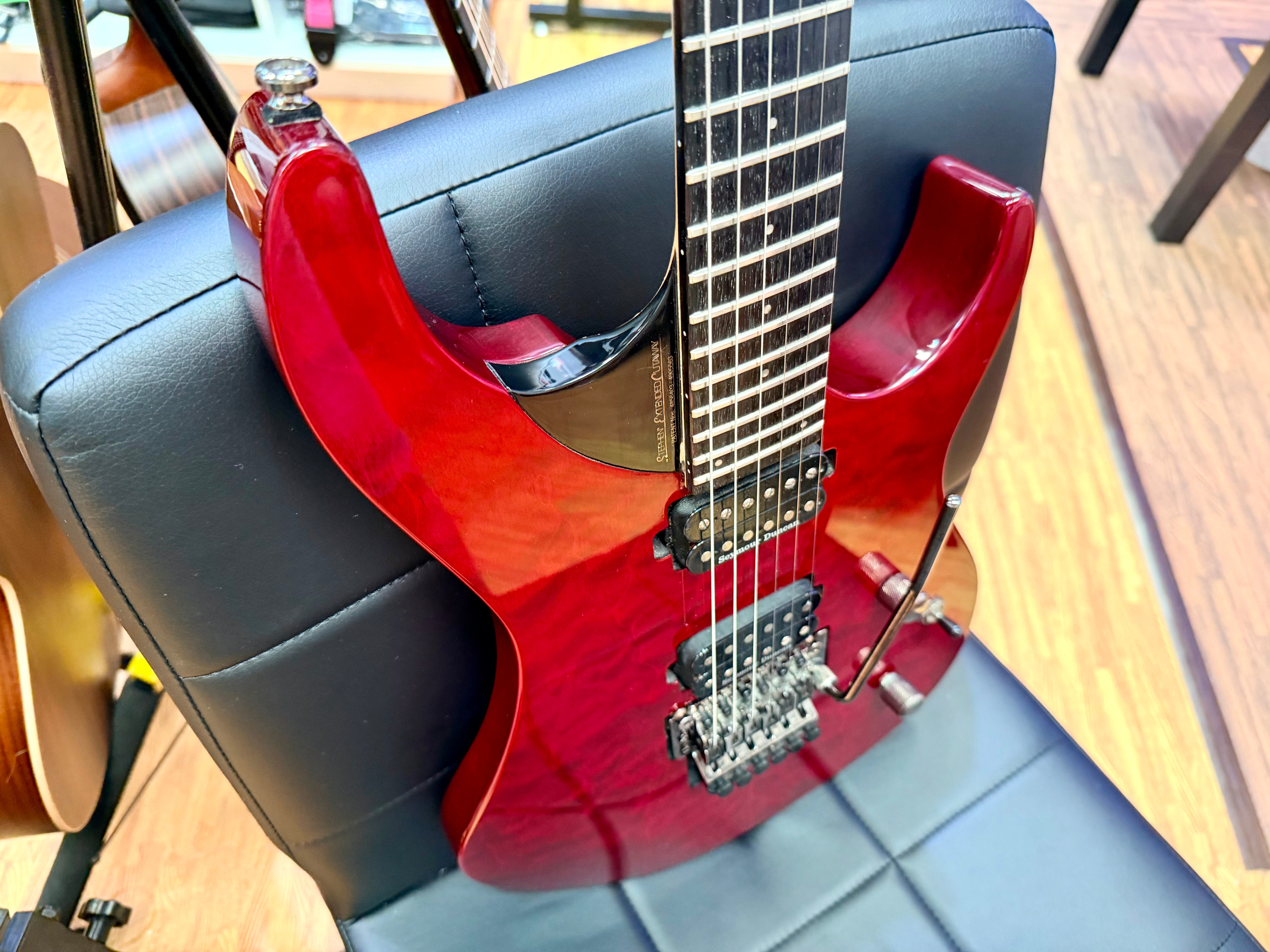 🔥RARE🔥 Washburn Parallaxe PXS10FRQTR Floyd Rose~ Seymour Duncan~ 2014~ Red