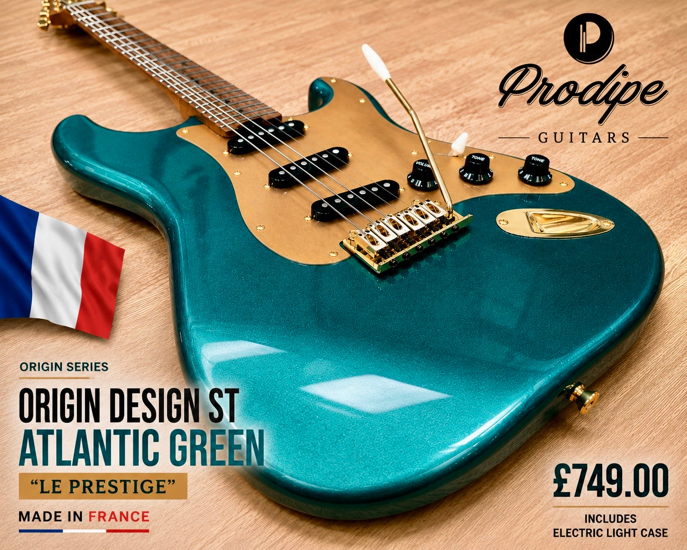 🔥NEW🔥 Prodipe Origin Design ST Atlantic Green~ Made in France~ Roasted Maple!