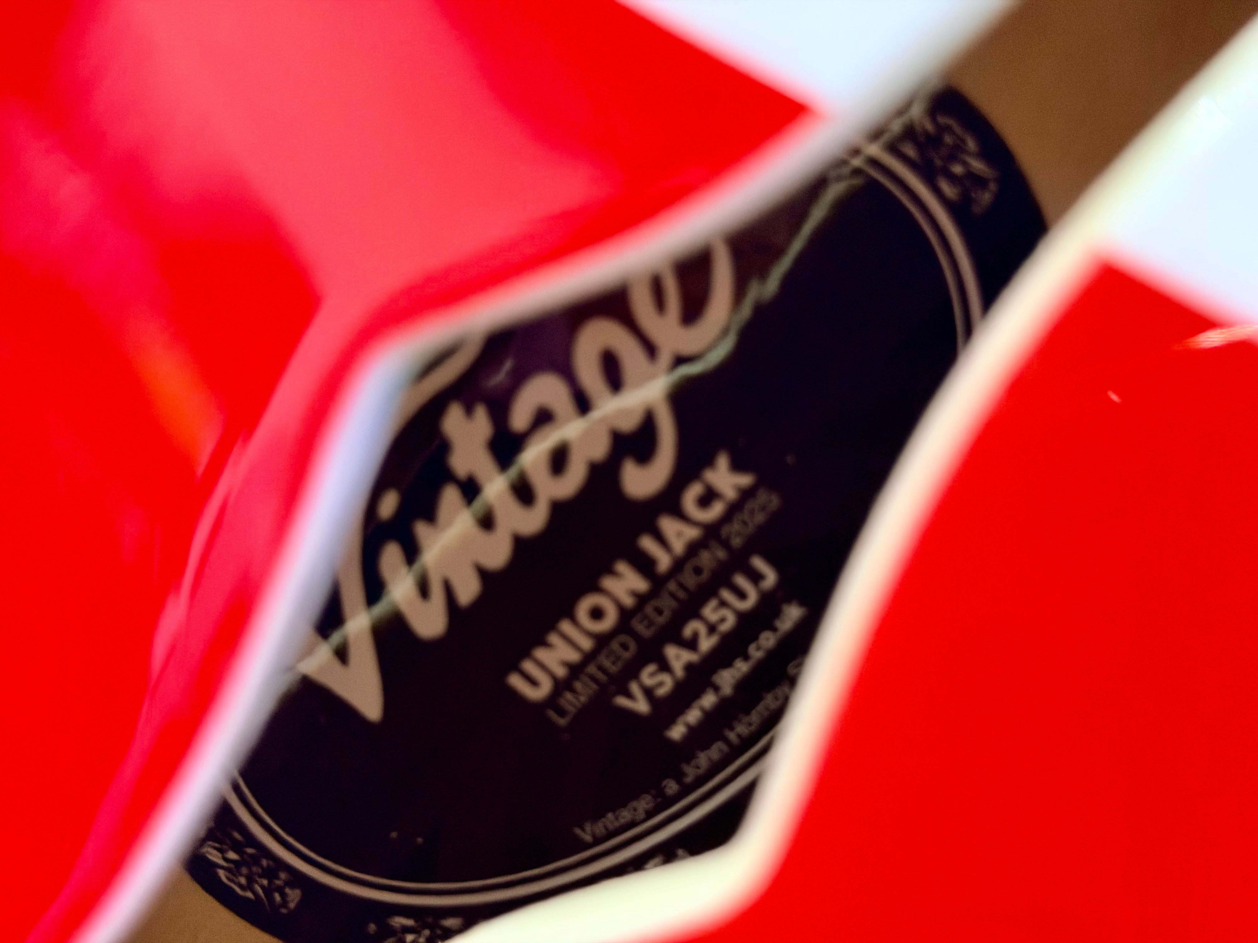 🇬🇧2025 LTD EDITION🇬🇧 Vintage Union Jack~ Semi Acoustic ‘335’ Guitar~VSA25UJ!