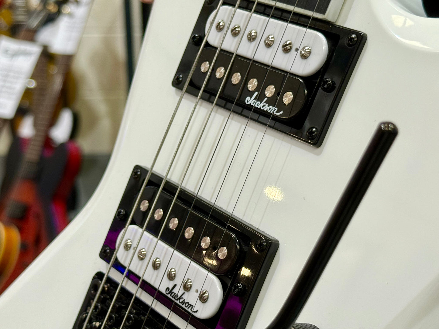 🔥2024 MINT🔥 Jackson JS32 Warrior~ Snow White~ Floyd Rose~ Amaranth Fretboard!
