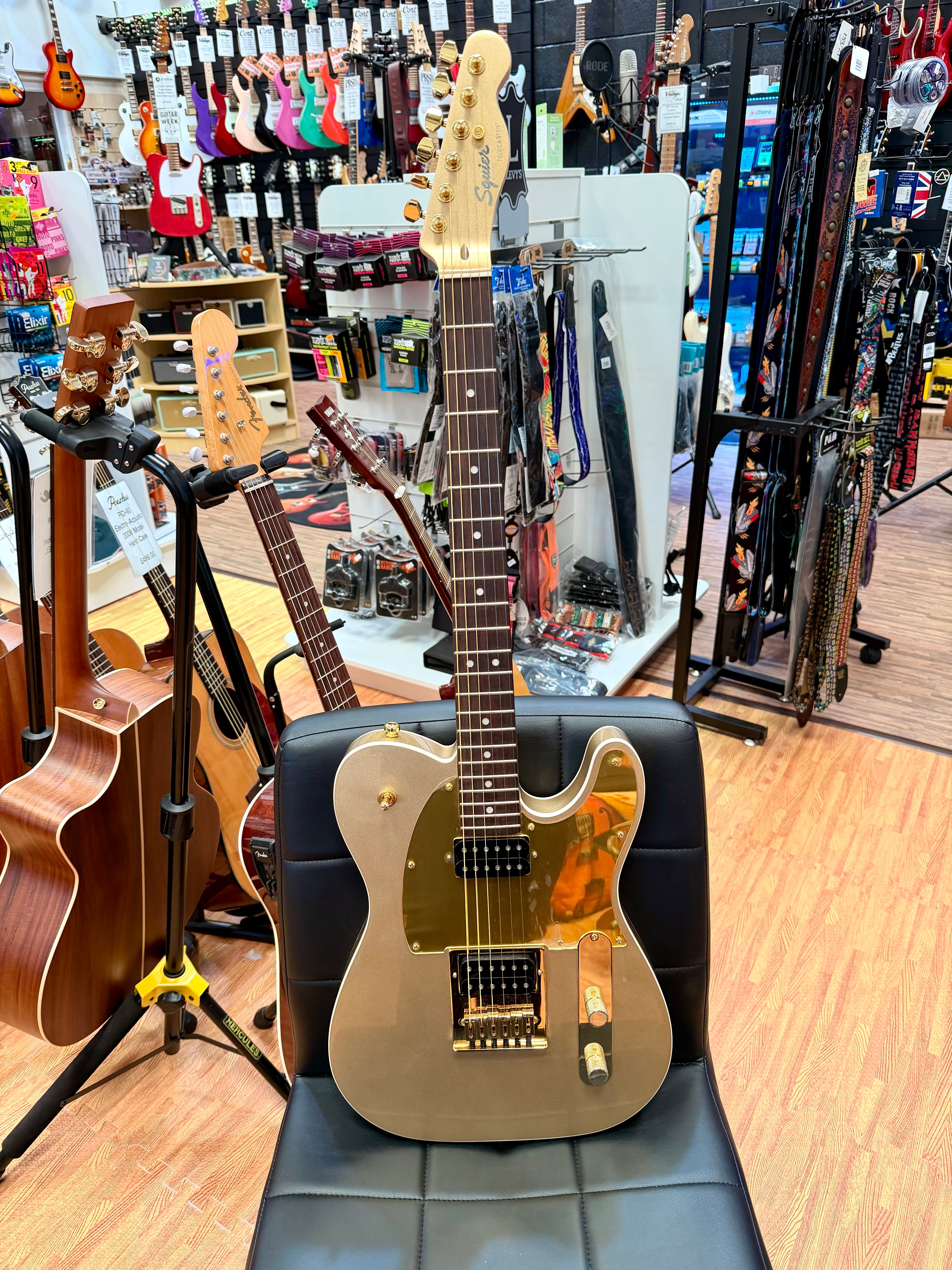✨MINT✨ Fender Squier John 5 Signature Artist Series Telecaster~ Frost Gold~ 2020