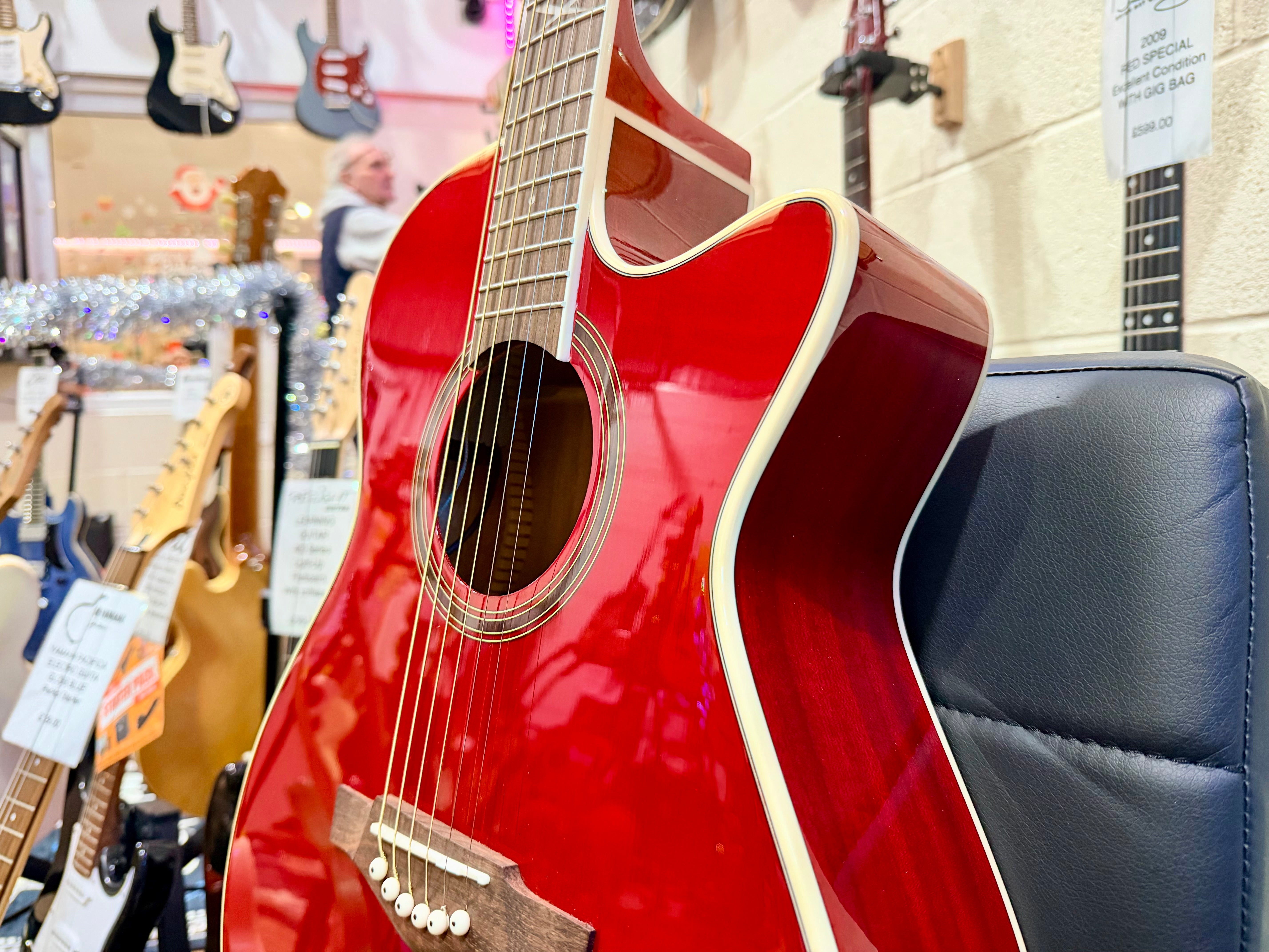 🔥NEW 2026🔥 Eko NXT A100CE Electro-Acoustic Guitar~ See Through Red~ LATEST MODEL