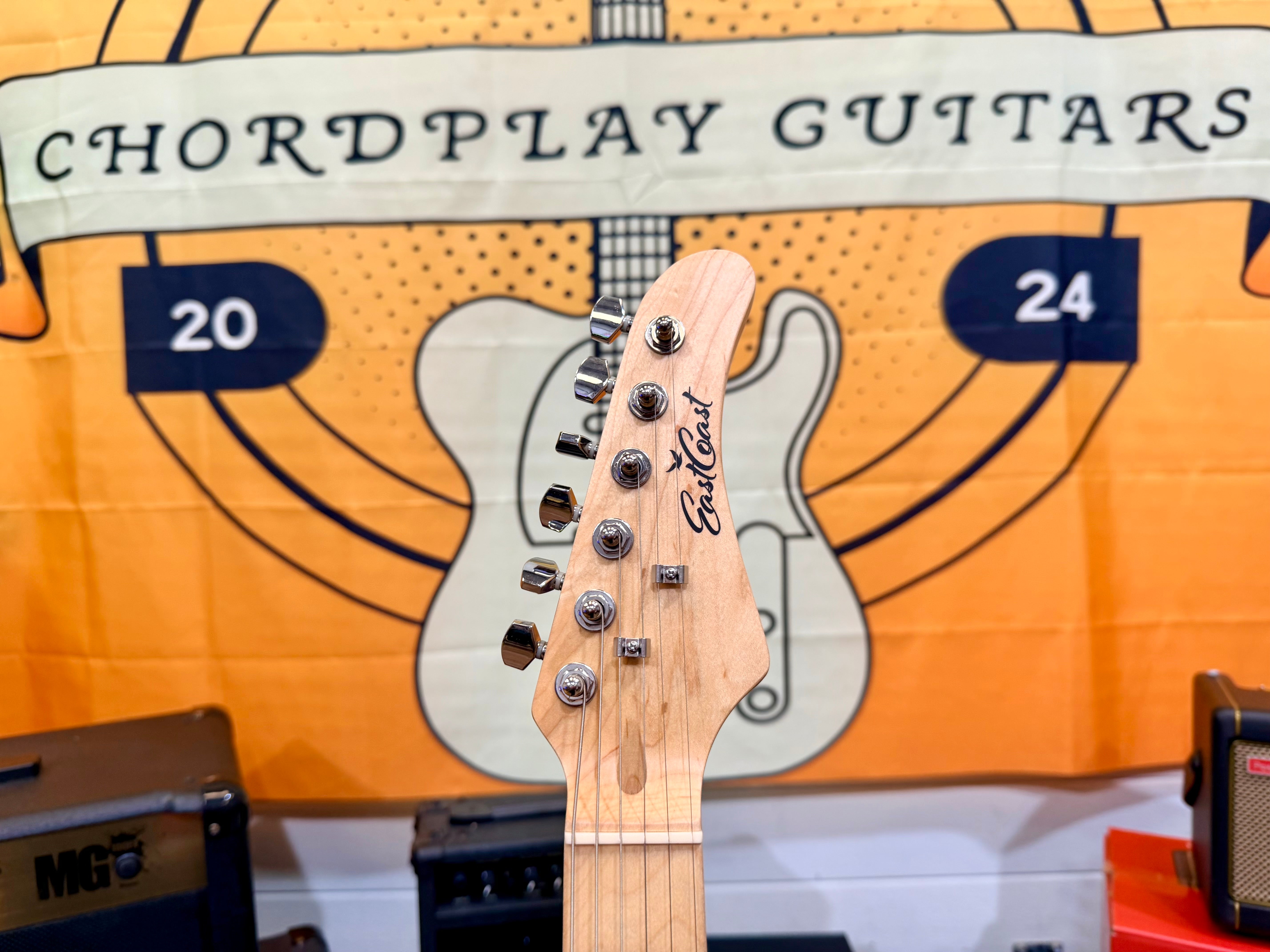 ๐ธ EastCoast ST1 Electric Guitar- Candy Apple Red~ Maple Neck Stratocaster ๐ธ