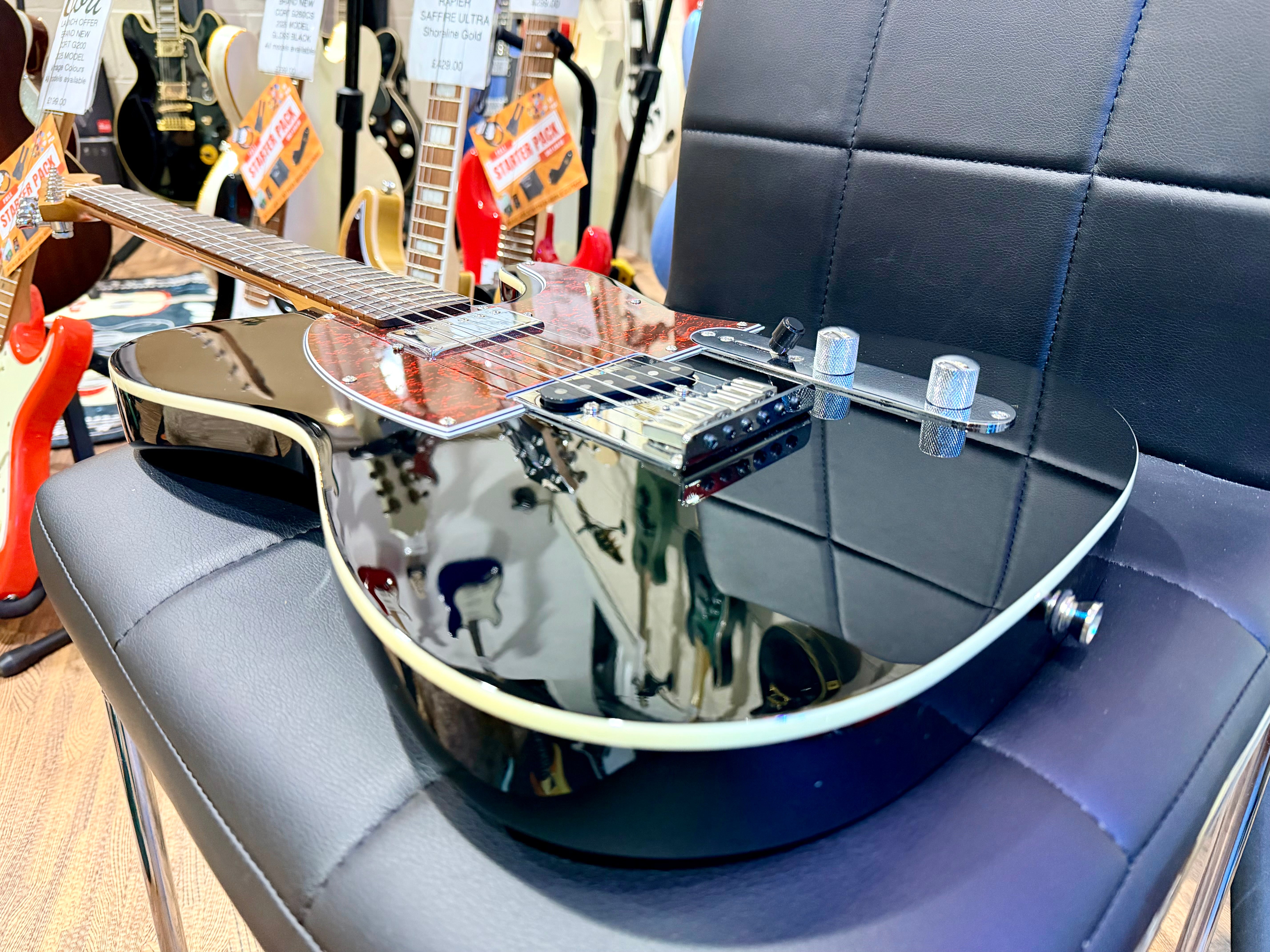 🔥MINT🔥 JET Guitars JT-350 HS Rosewood~ Gloss Black~ Telecaster Style!