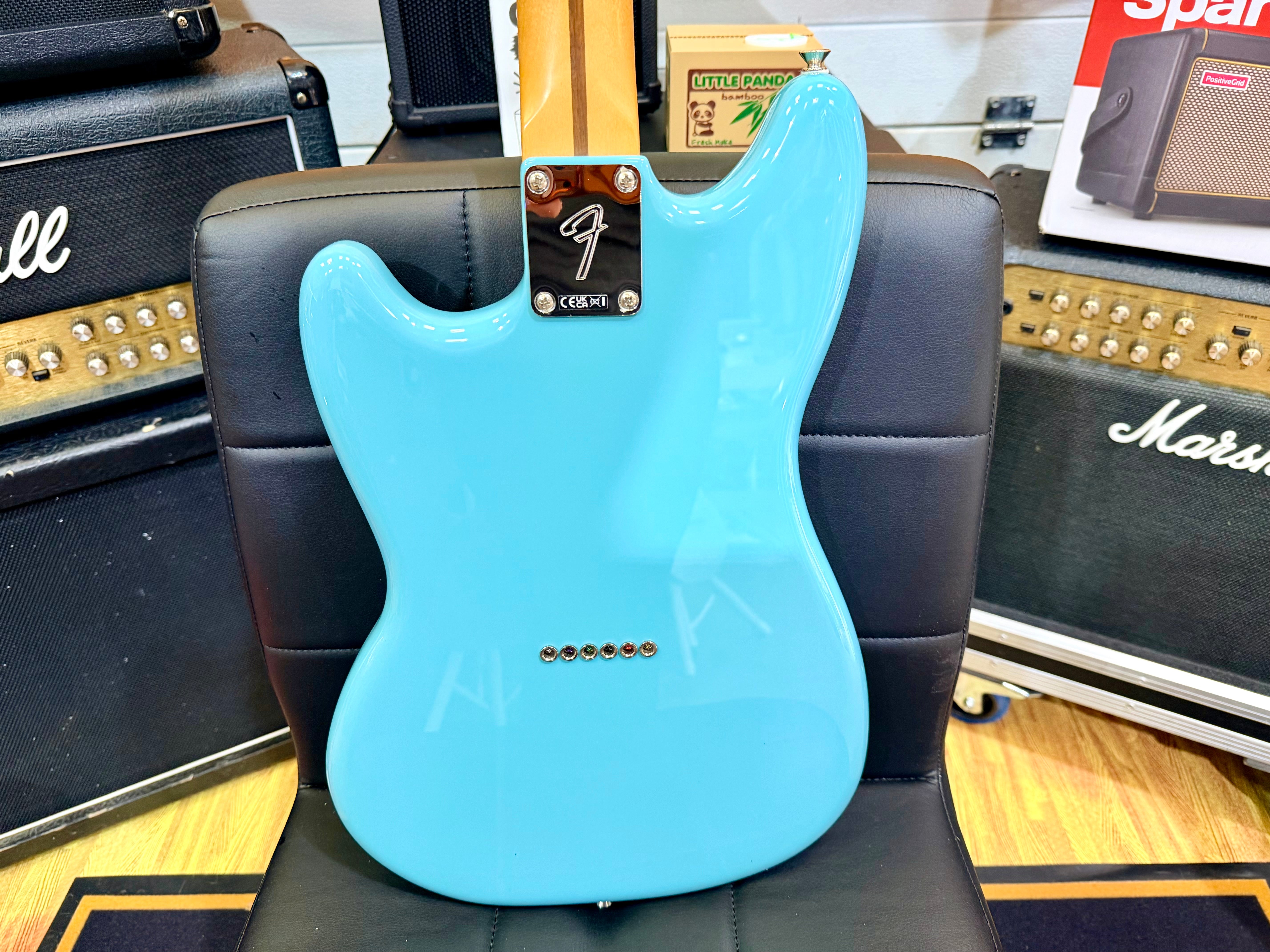 ✨2024✨ Fender Player II Mustang~ Aquatone Blue Electric Guitar~ Mexican MIM!
